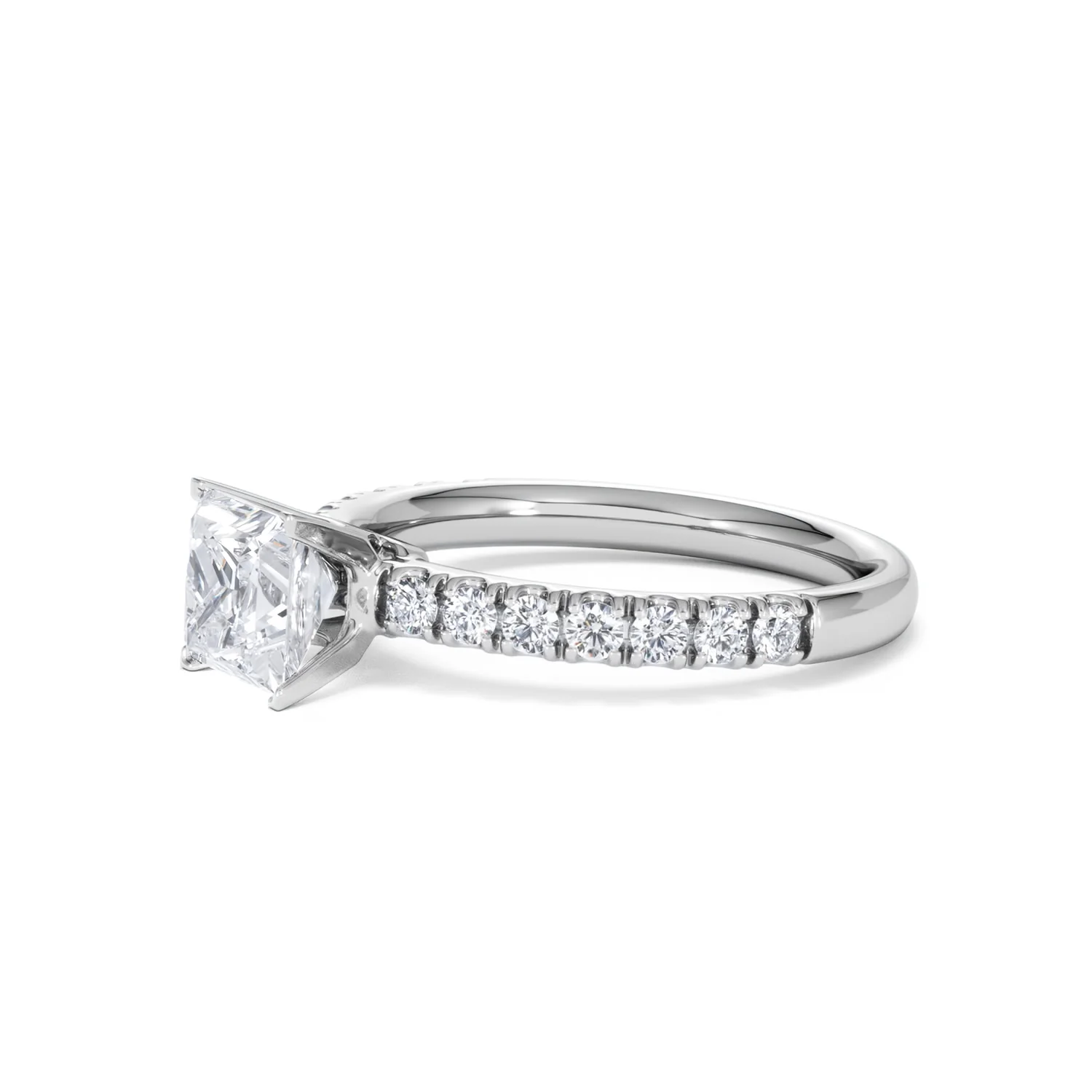 Katerina GIA Princess Diamond Engagement Ring Platinum 1.55ct G/SI2 - Image 75
