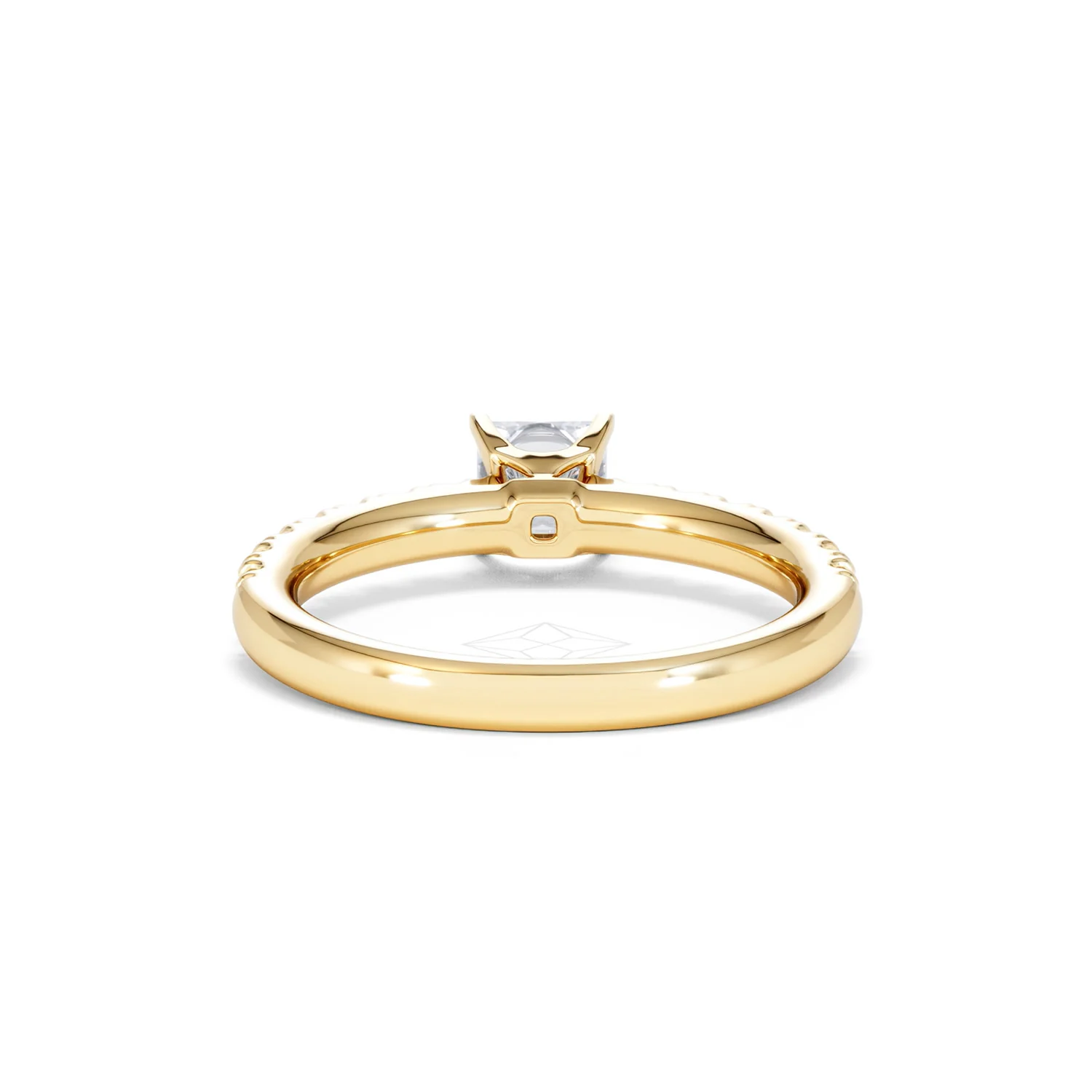 Katerina Lab Princess Diamond Engagement Ring 18K Gold 0.85ct F/VS1 - Image 52
