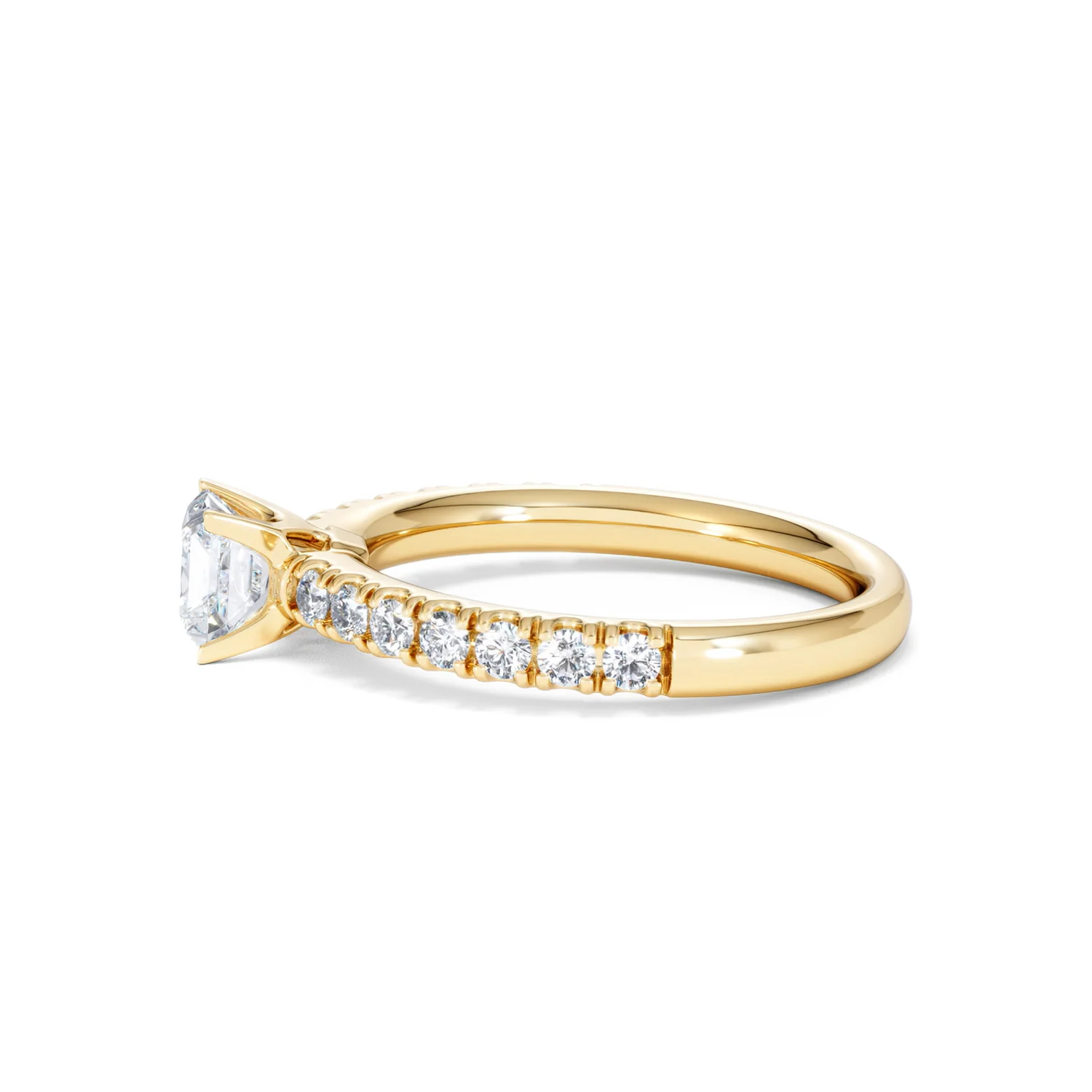 Katerina Lab Princess Diamond Engagement Ring 18K Gold 0.85ct F/VS1 - Image 73