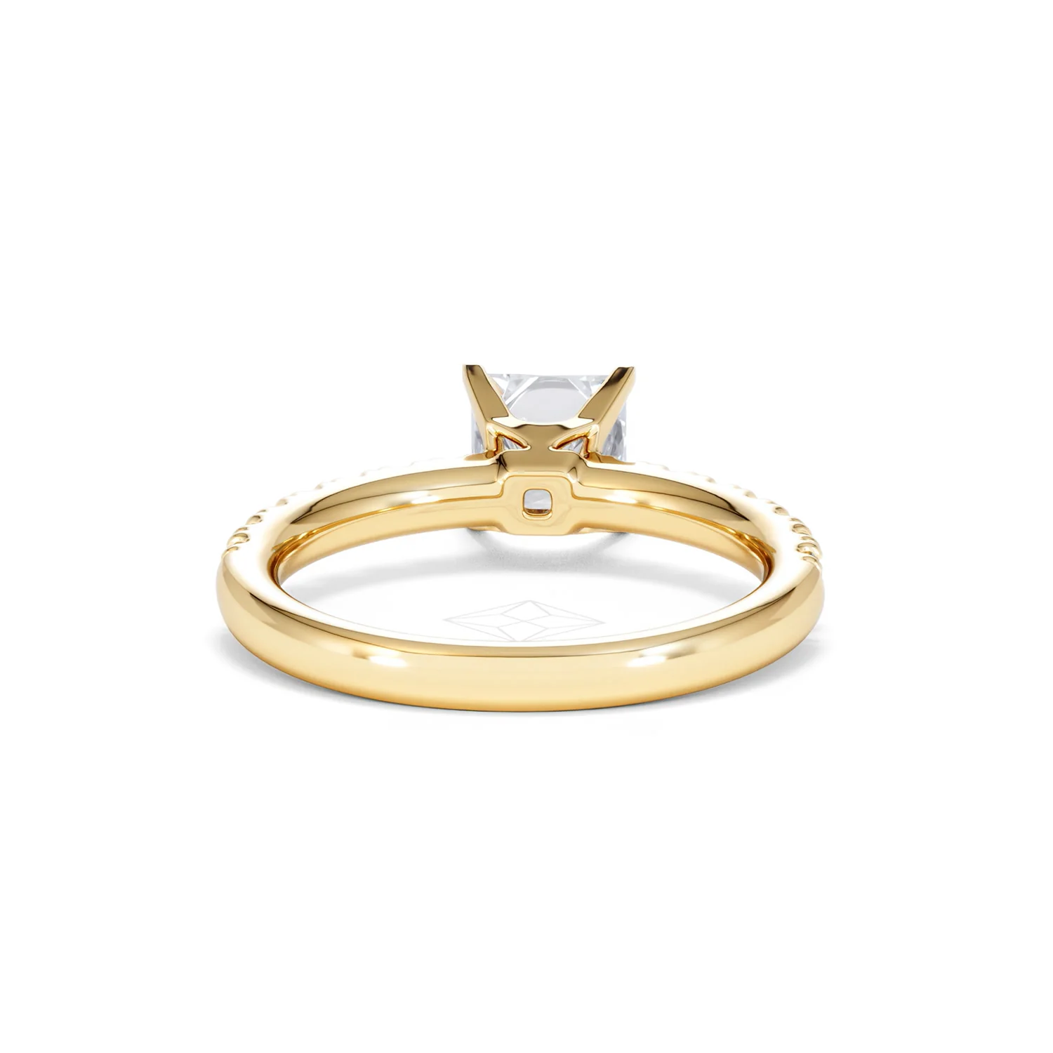 Katerina Lab Princess Diamond Engagement Ring 18K Gold 1.55ct F/VS1 - Image 47
