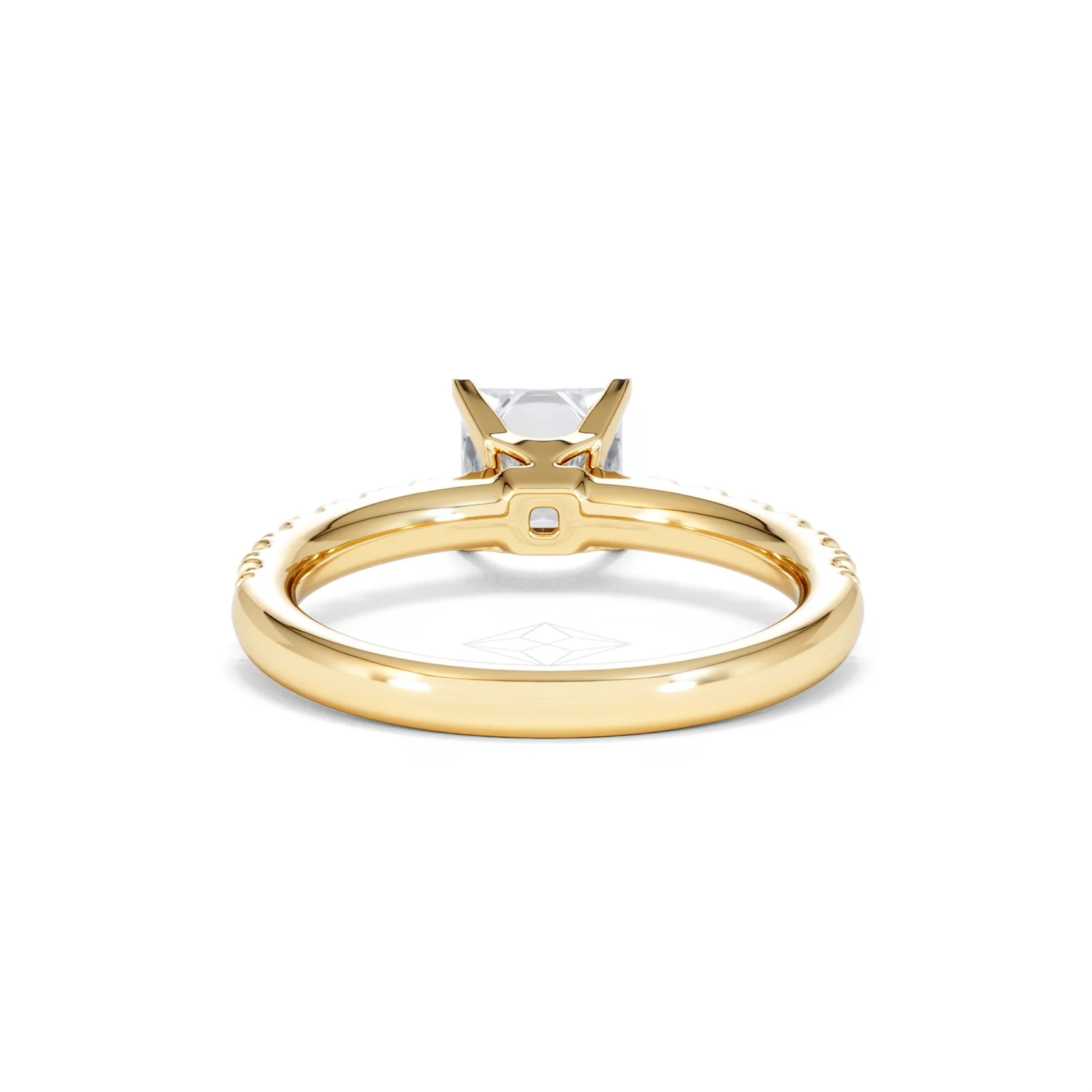 Katerina Lab Princess Diamond Engagement Ring 18K Gold 1.55ct F/VS1 - Image 48