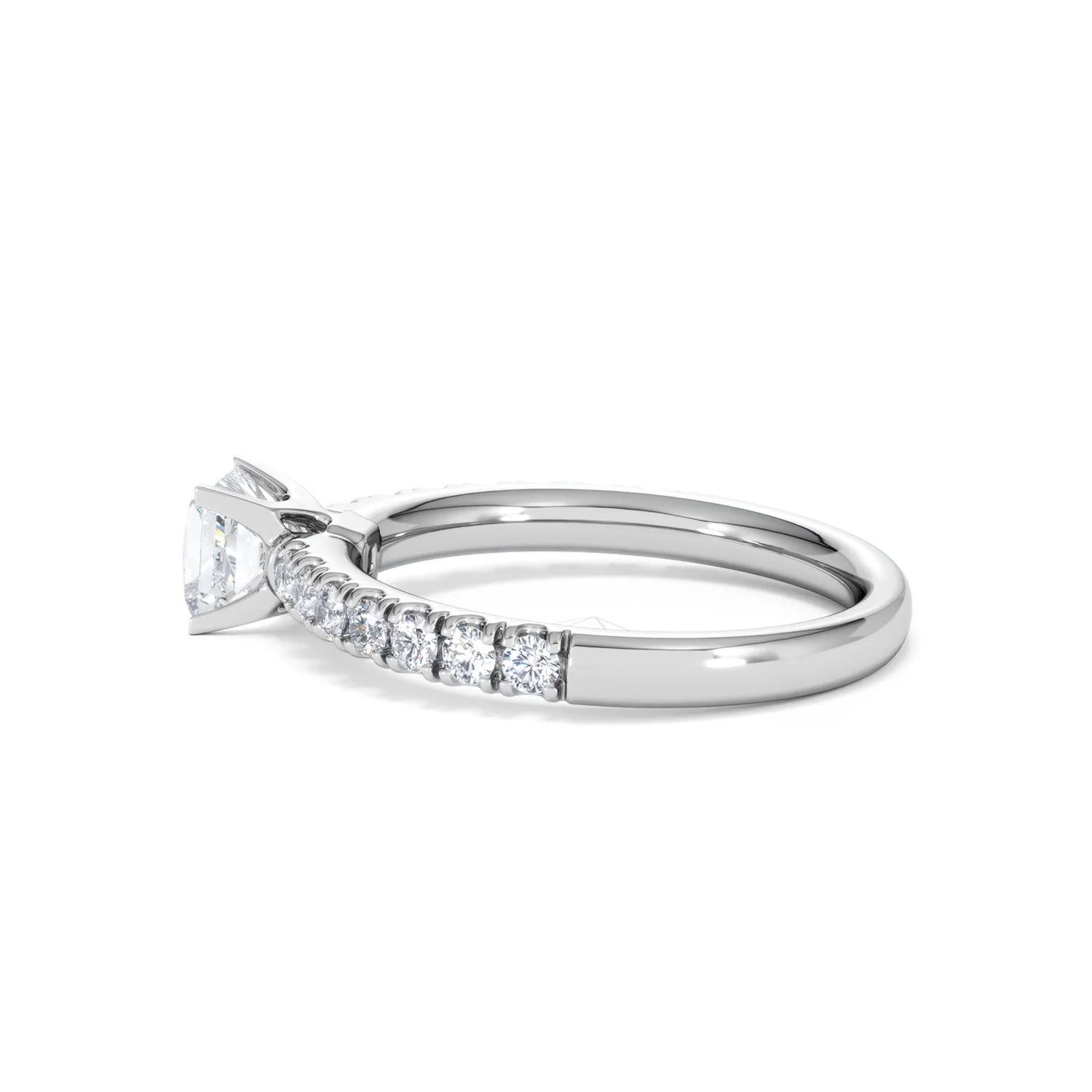 Katerina Lab Princess Diamond Engagement Ring 18KW Gold 0.85ct F/VS1 - Image 69