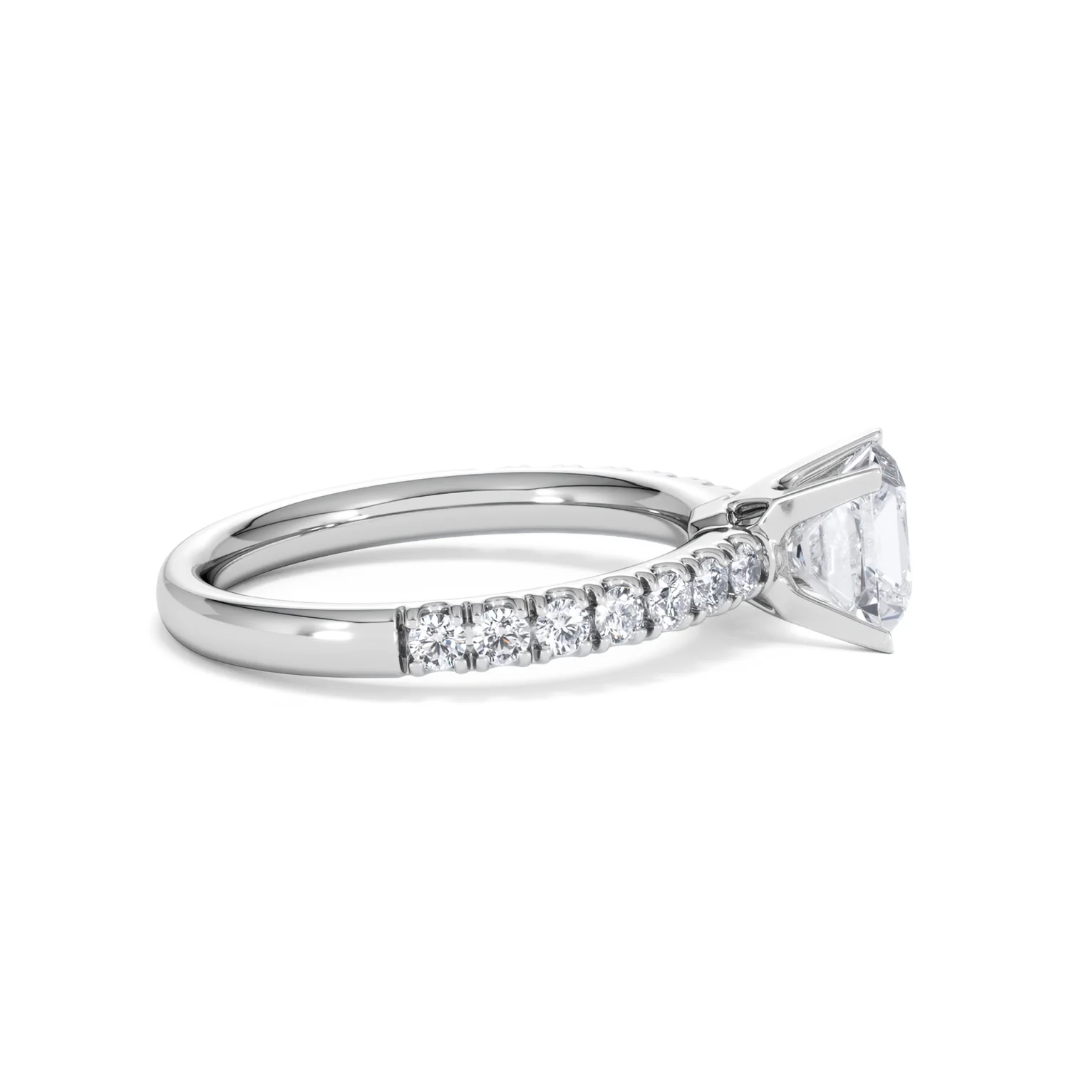Katerina Lab Princess Diamond Engagement Ring 18KW Gold 1.55ct F/VS1 - Image 27
