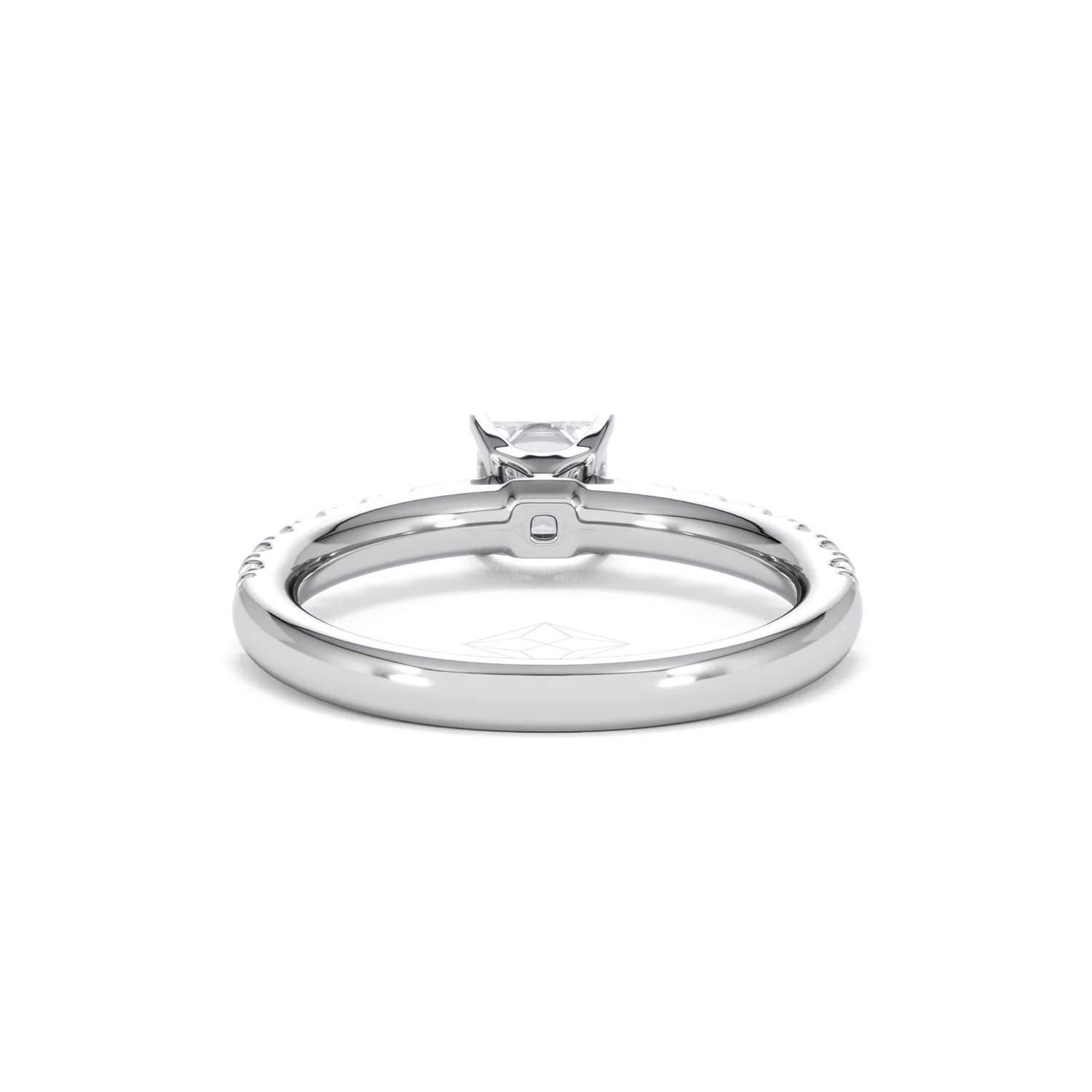 Katerina Lab Princess Diamond Engagement Ring Platinum 0.85ct F/VS1 - Image 52