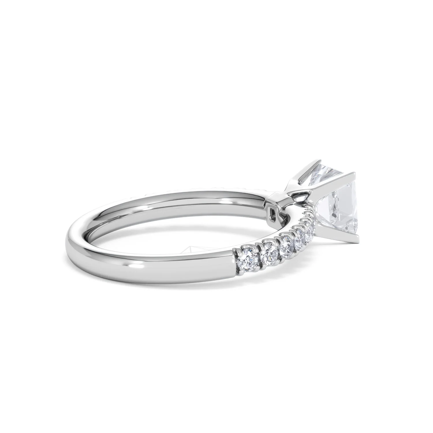 Katerina Lab Princess Diamond Engagement Ring Platinum 1.55ct F/VS1 - Image 34