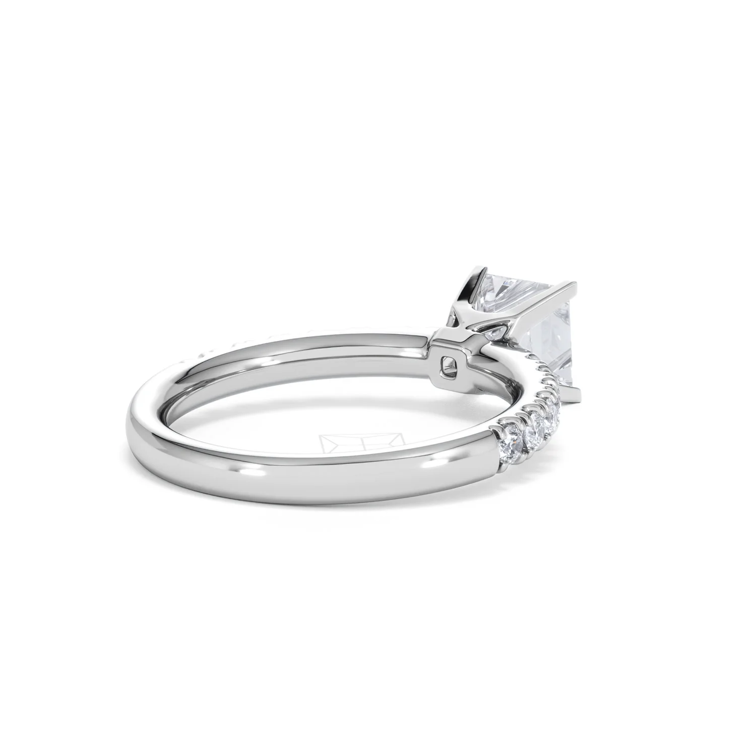 Katerina Lab Princess Diamond Engagement Ring Platinum 1.55ct F/VS1 - Image 39