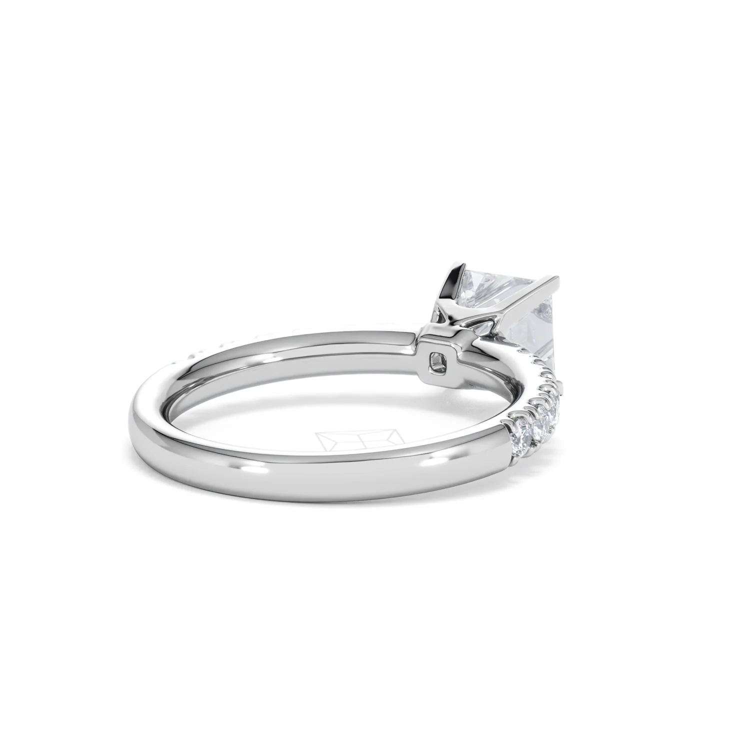 Katerina Lab Princess Diamond Engagement Ring Platinum 1.55ct F/VS1 - Image 40