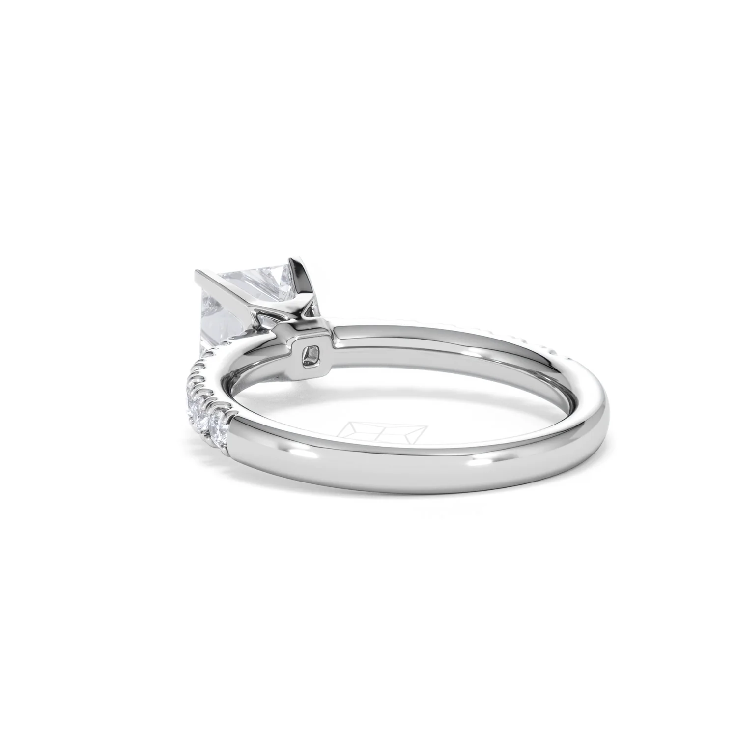 Katerina Lab Princess Diamond Engagement Ring Platinum 1.55ct F/VS1 - Image 55