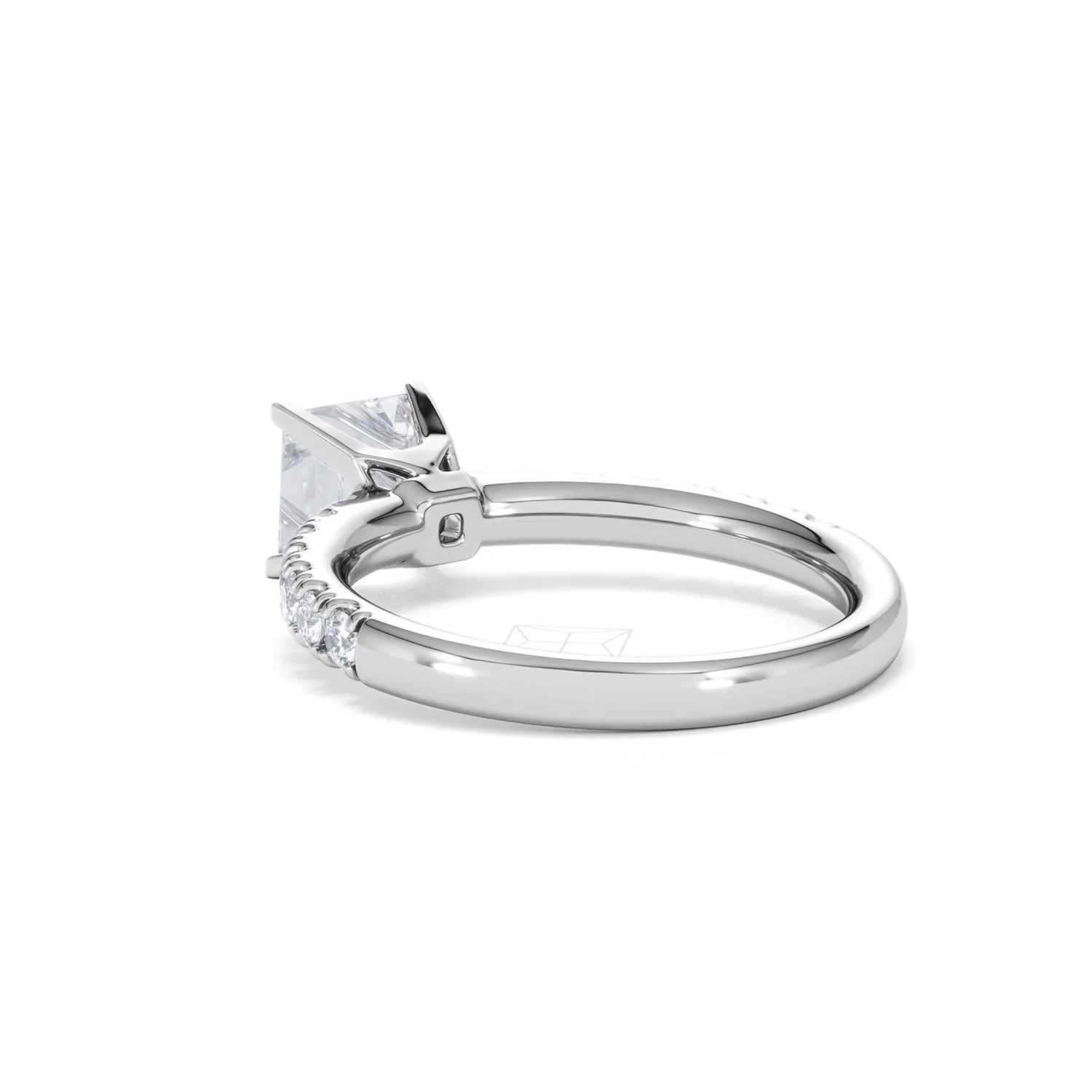 Katerina Lab Princess Diamond Engagement Ring Platinum 1.55ct F/VS1 - Image 56