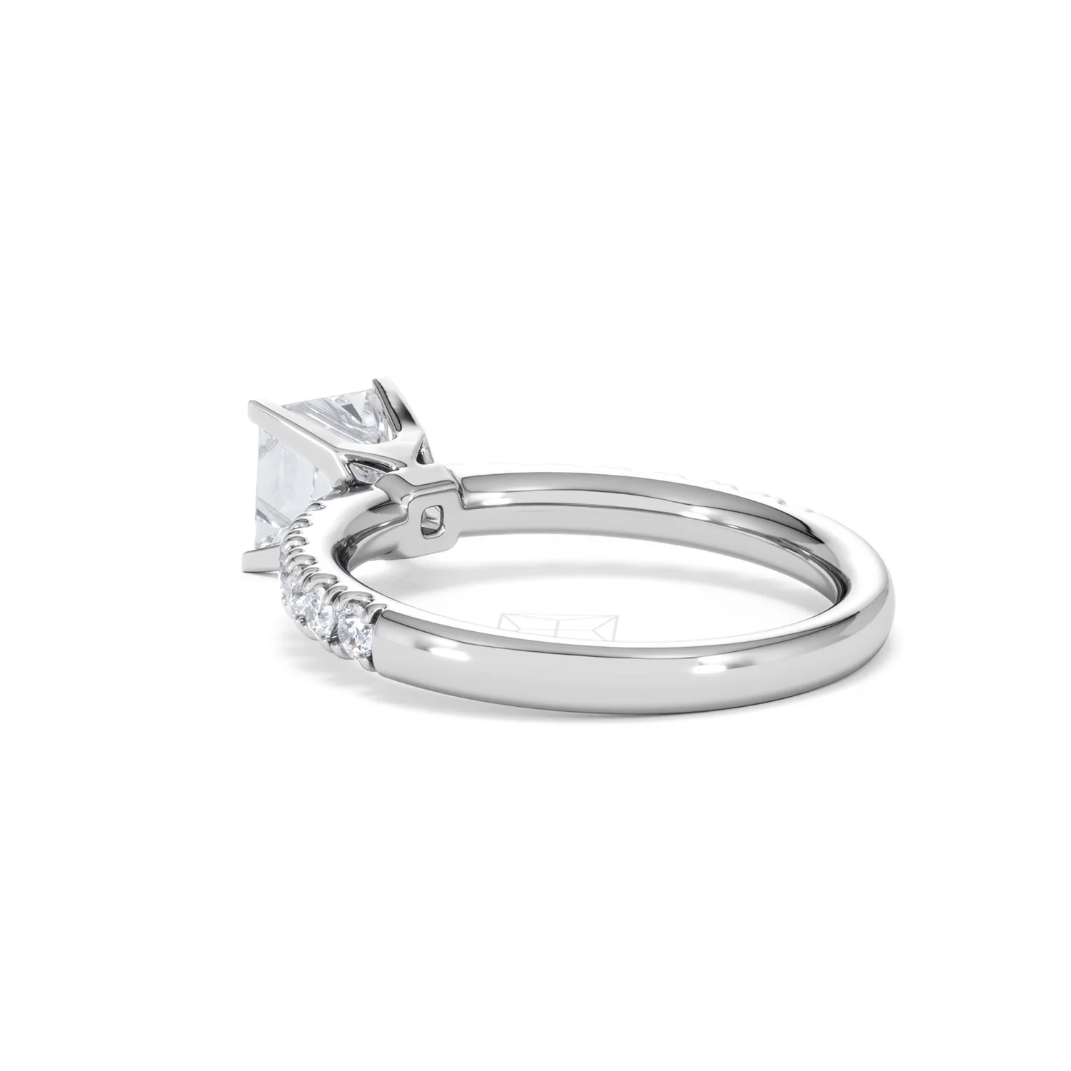 Katerina Lab Princess Diamond Engagement Ring Platinum 1.55ct F/VS1 - Image 57