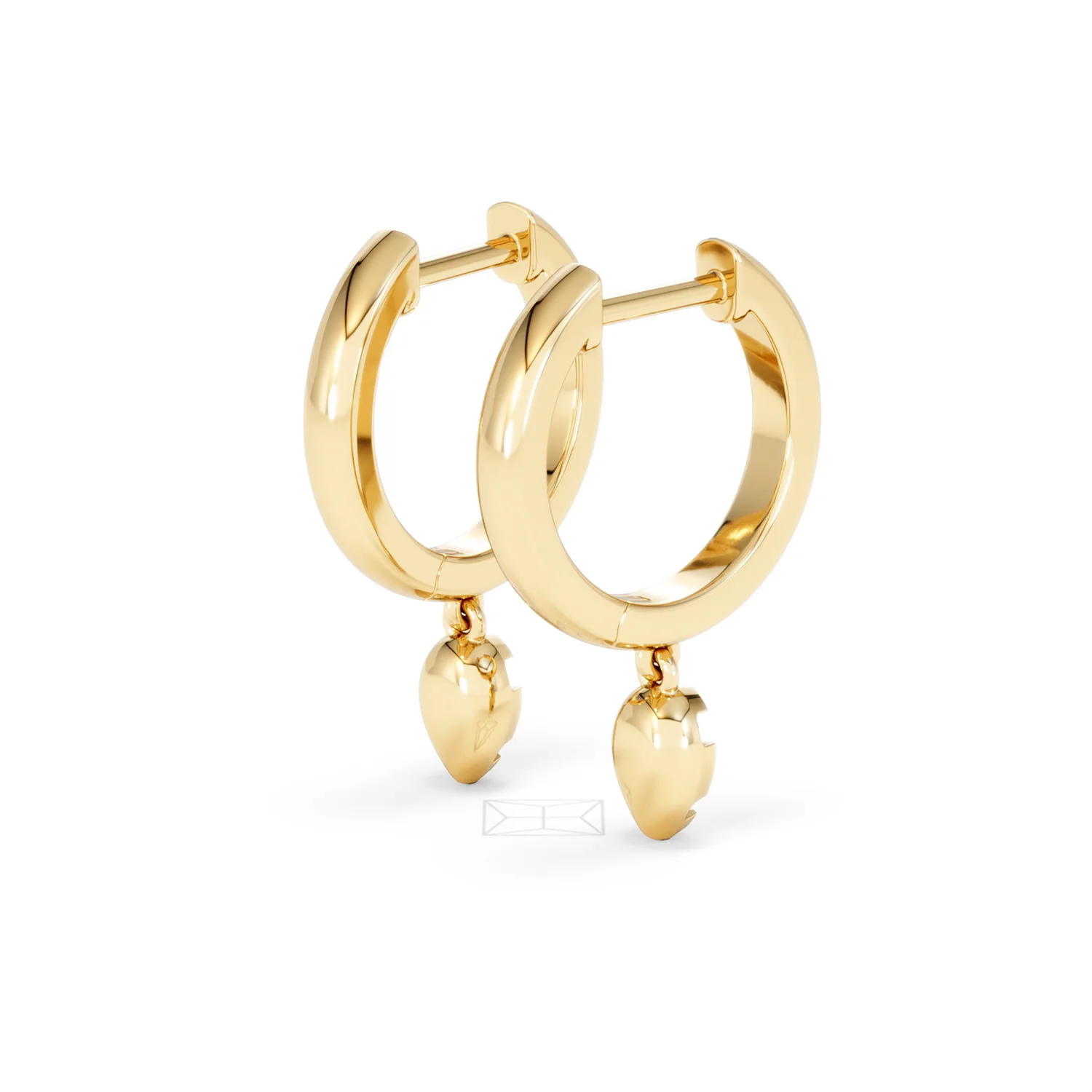 Lab Diamond 0.15ct Marquise Drop Huggies in 18K Gold Vermeil - Image 39