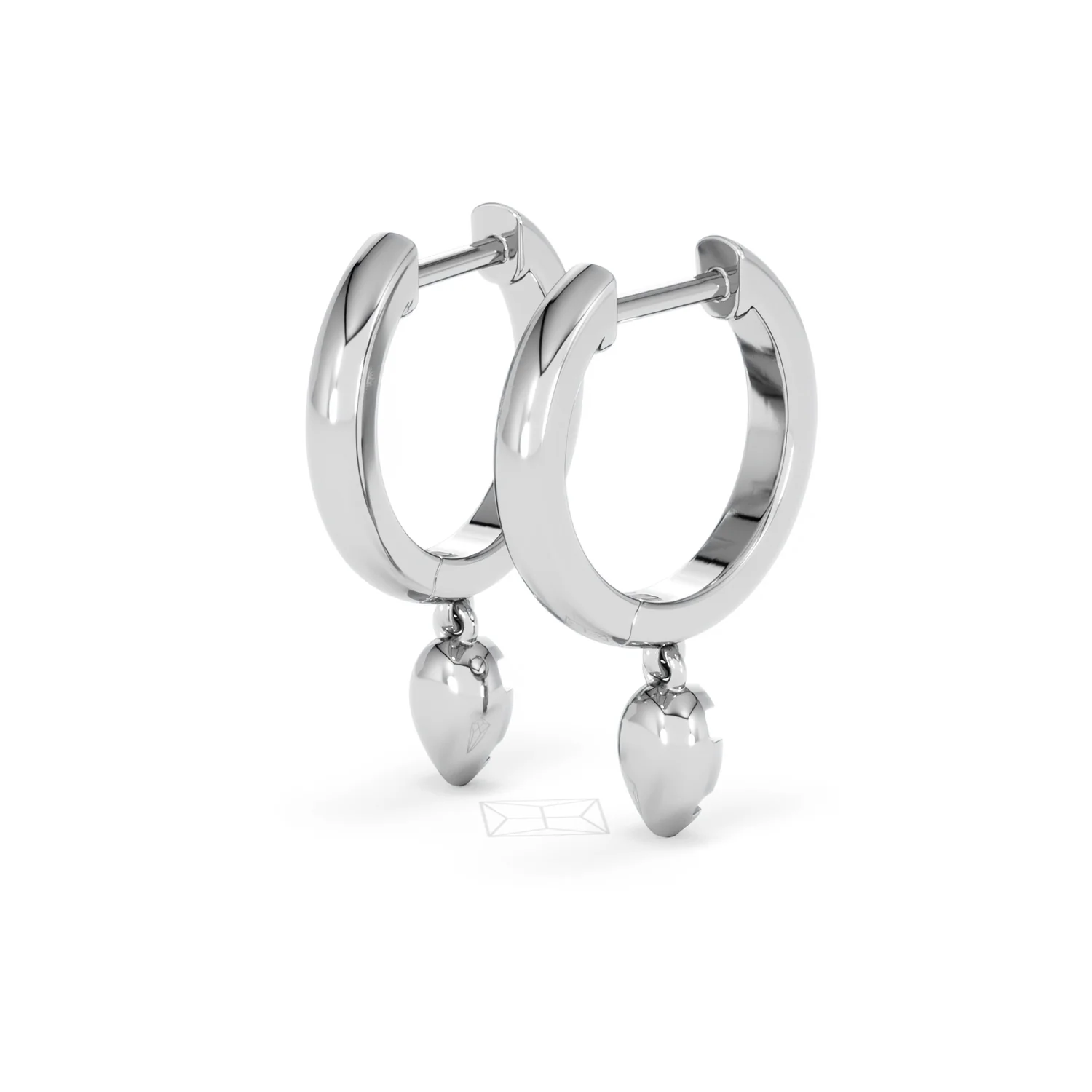 Lab Diamond 0.15ct Marquise Drop Huggies in 925 Silver - Image 39