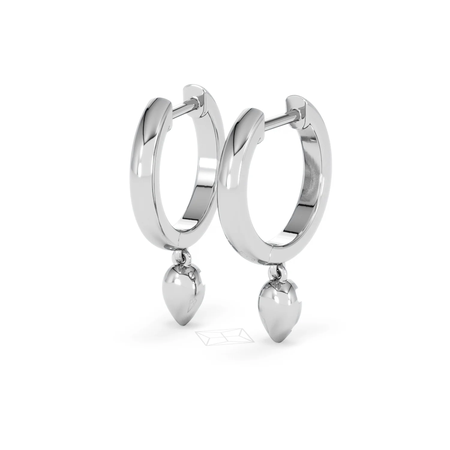 Lab Diamond 0.15ct Marquise Drop Huggies in 925 Silver - Image 41