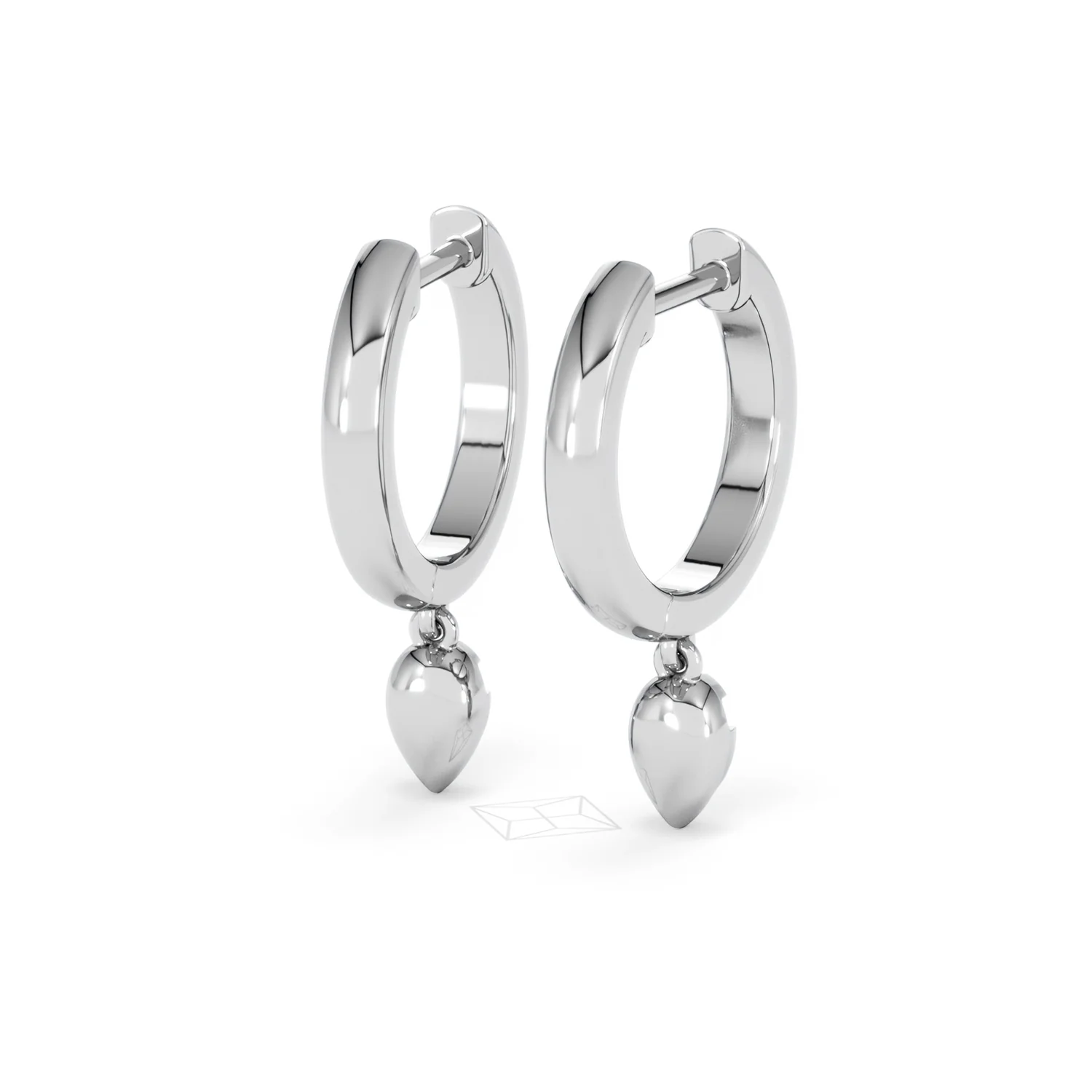 Lab Diamond 0.15ct Marquise Drop Huggies in 925 Silver - Image 42