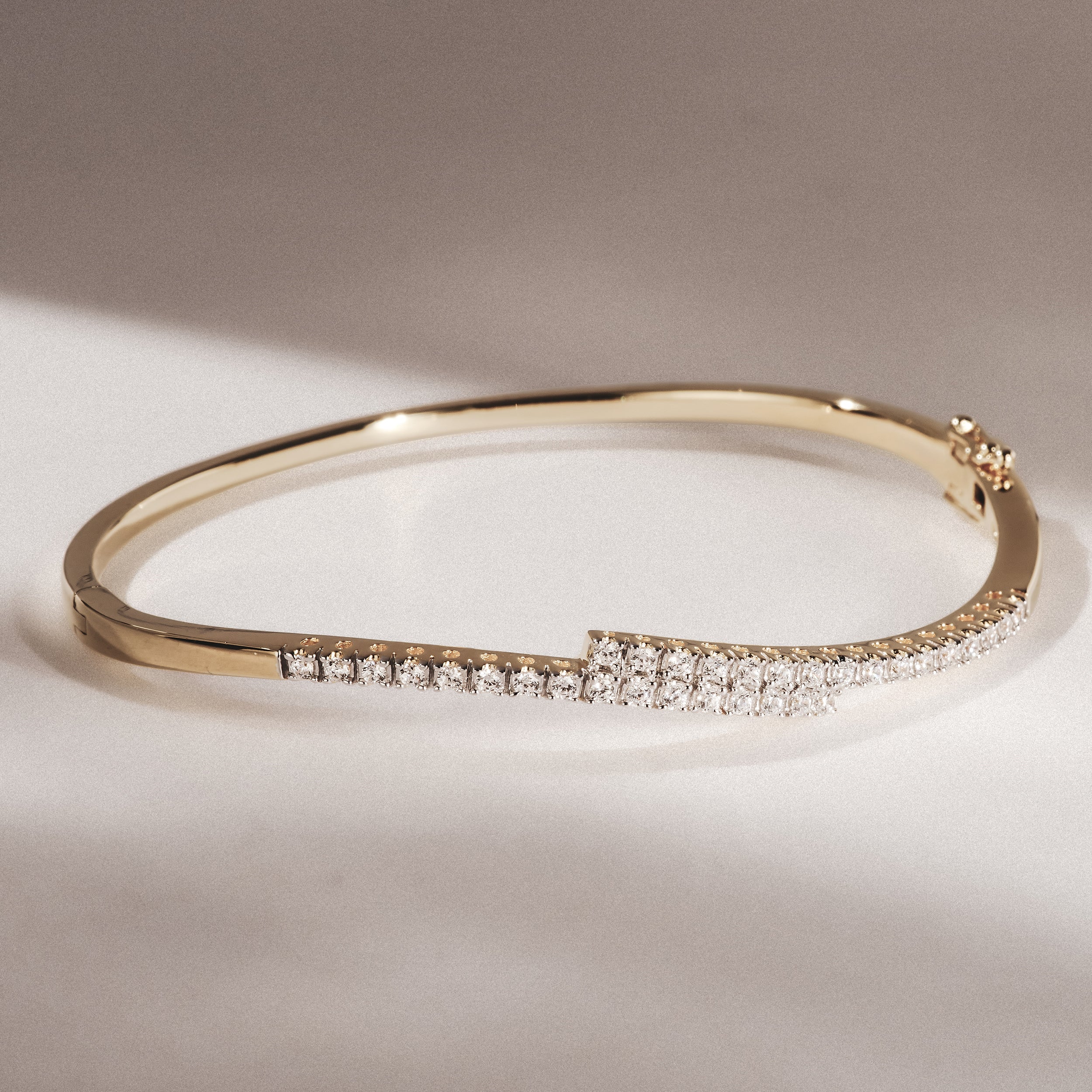 Lab Diamond Bangle 0.50ct in 18K Gold Vermeil - Image 5