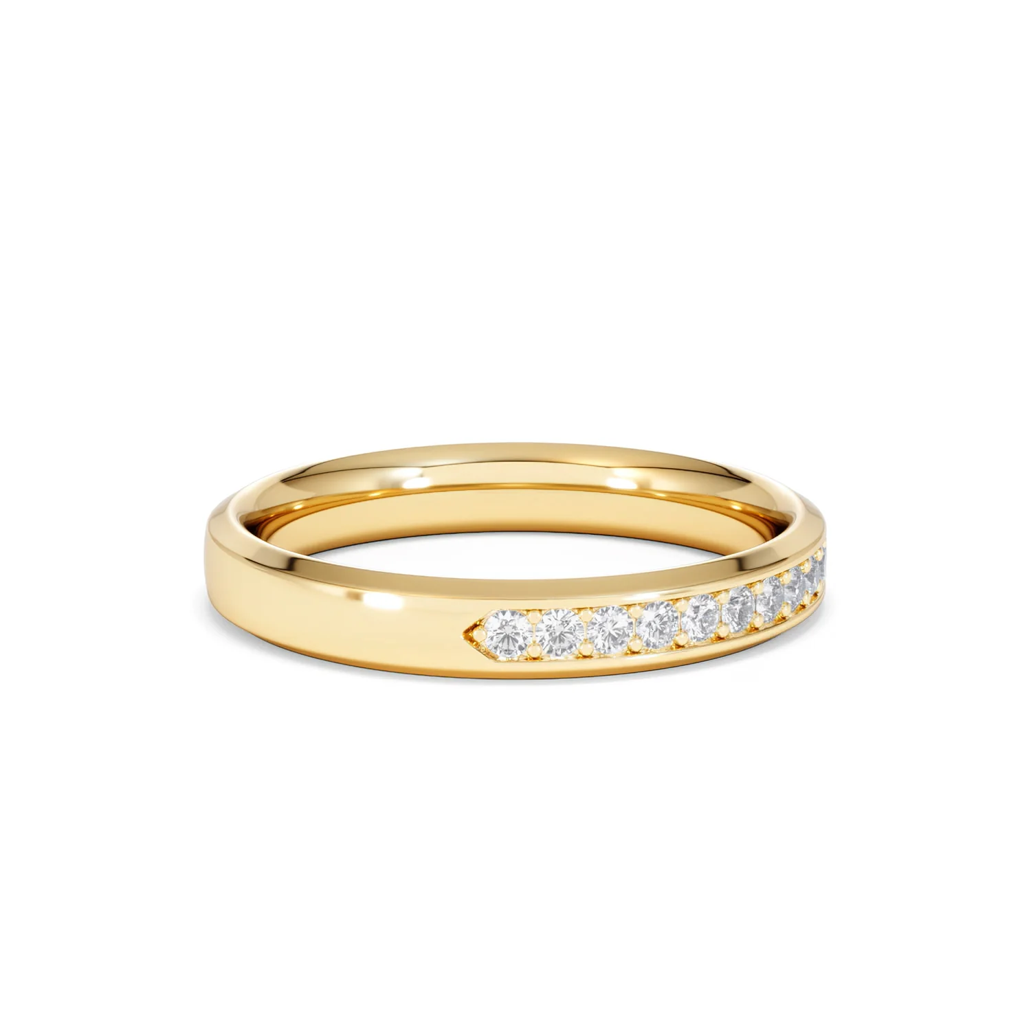 Lab Diamond Heritage Half Eternity Ring 0.30ct H/SI in 9K Gold - Image 23