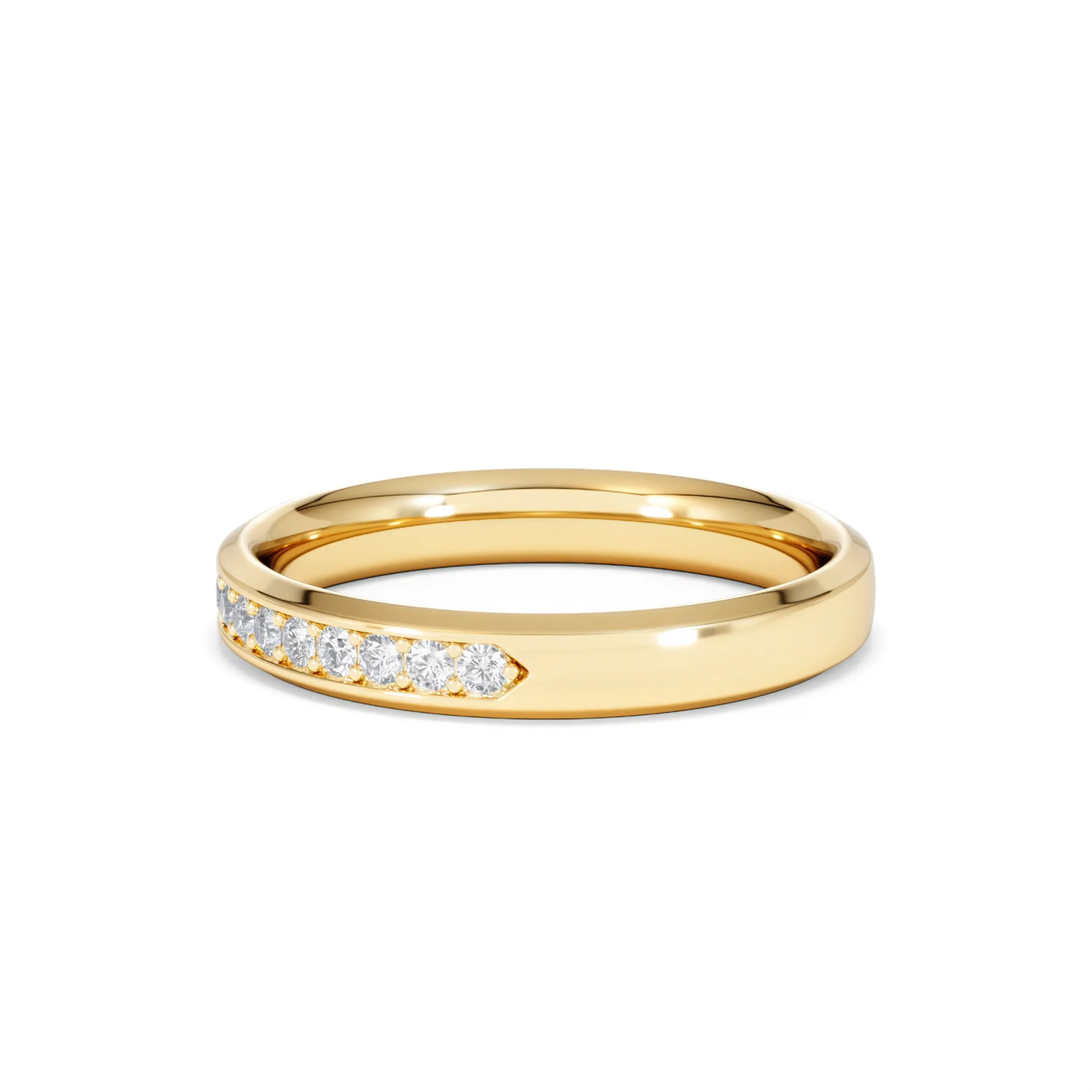Lab Diamond Heritage Half Eternity Ring 0.30ct H/SI in 9K Gold - Image 72