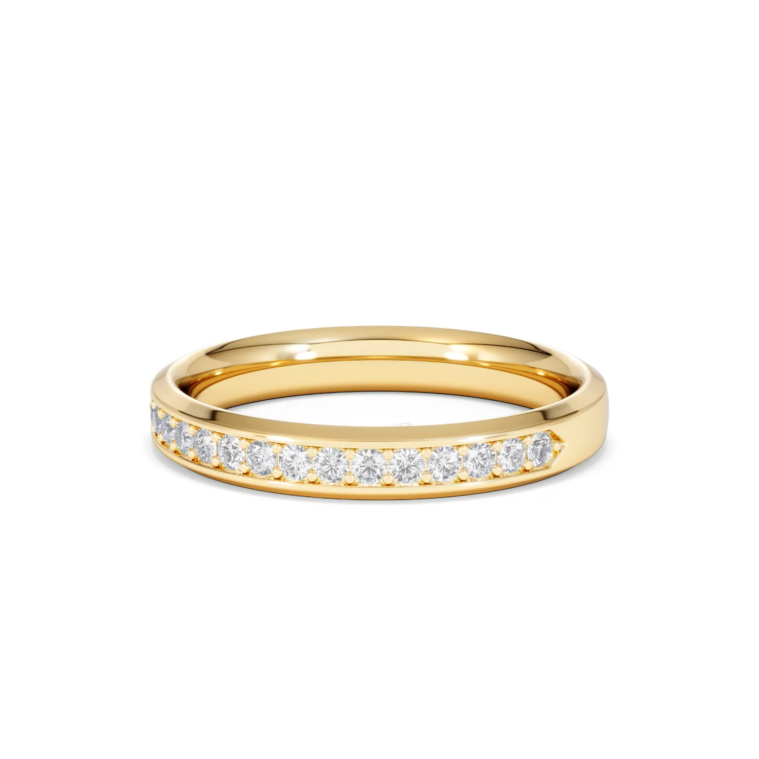 Lab Diamond Heritage Half Eternity Ring 0.30ct H/SI in 9K Gold - Image 84