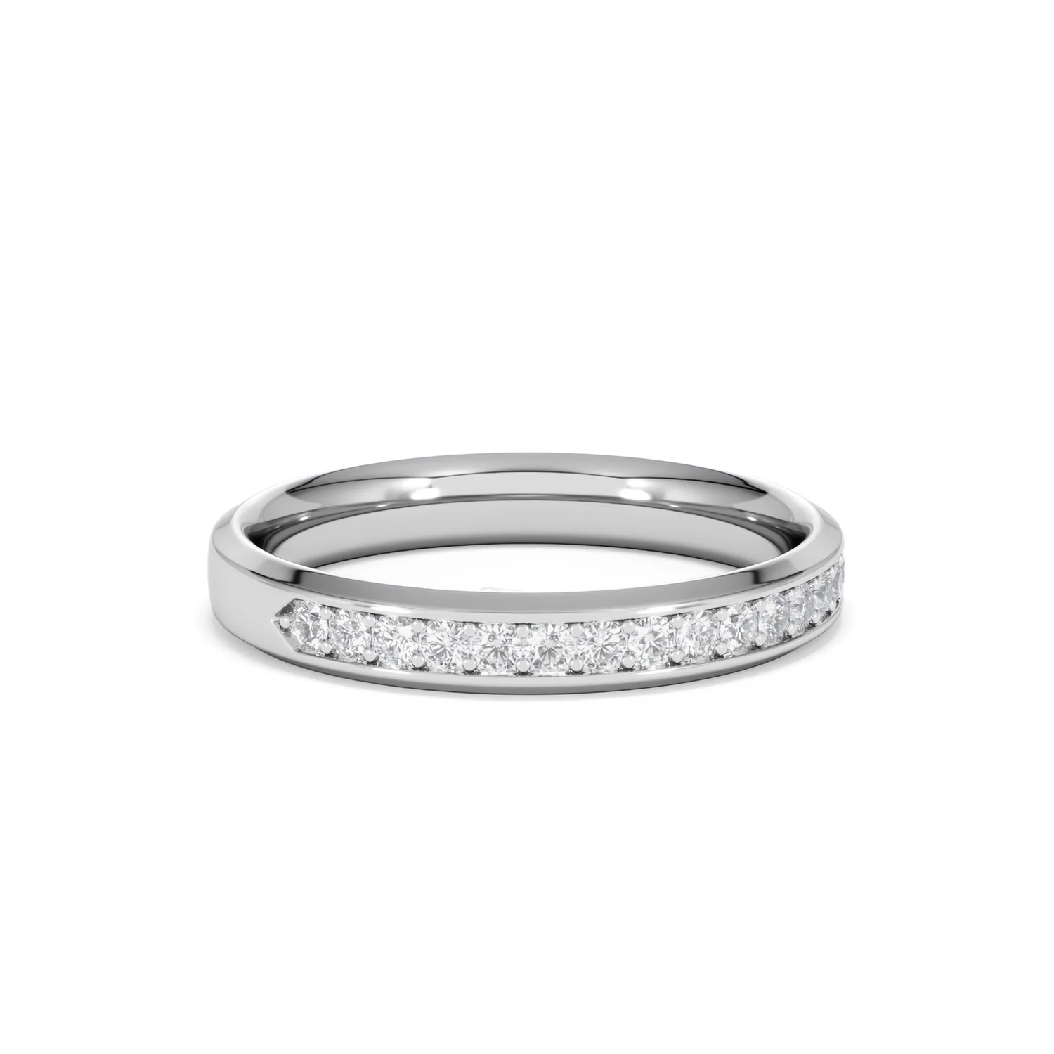Lab Diamond Heritage Half Eternity Ring 0.30ct H/SI in 9K White Gold - Image 15