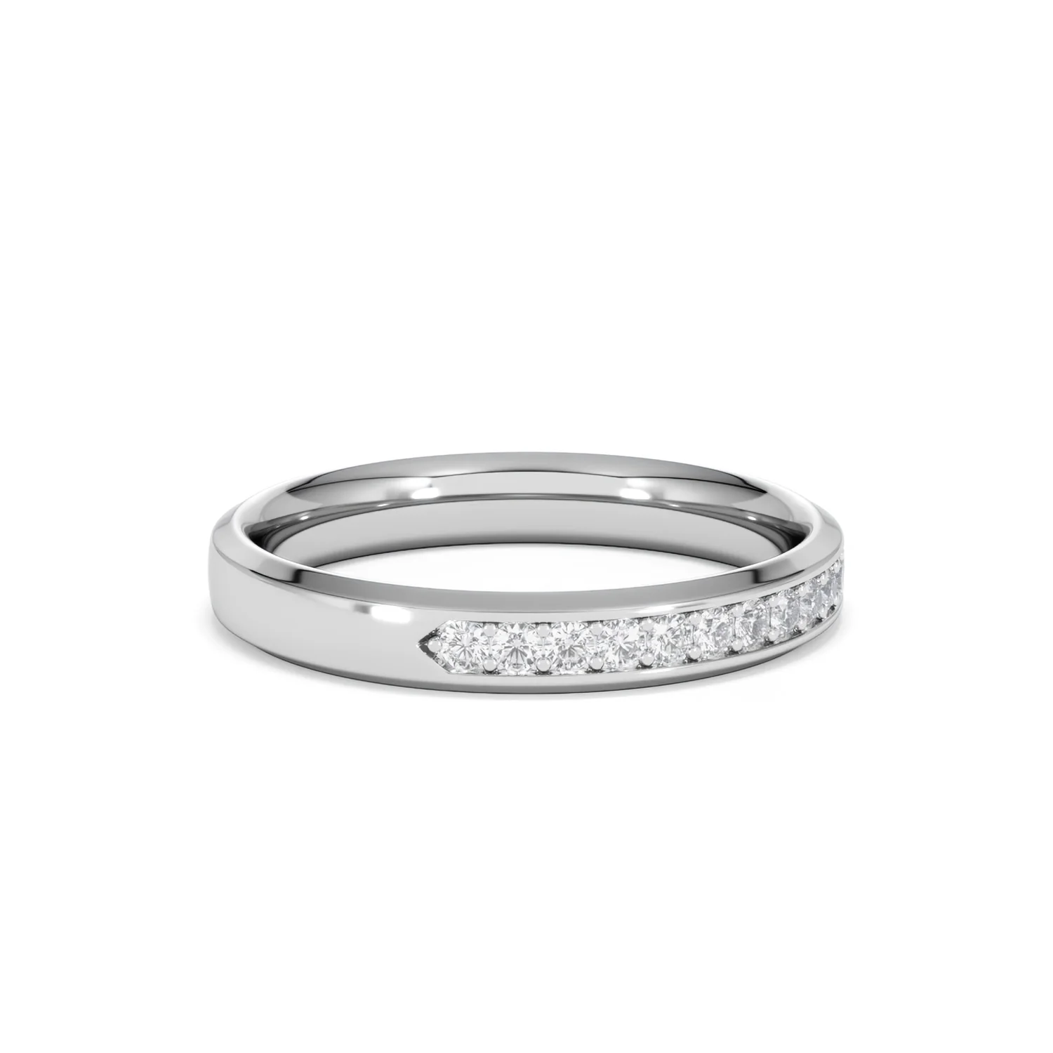 Lab Diamond Heritage Half Eternity Ring 0.30ct H/SI in 9K White Gold - Image 22