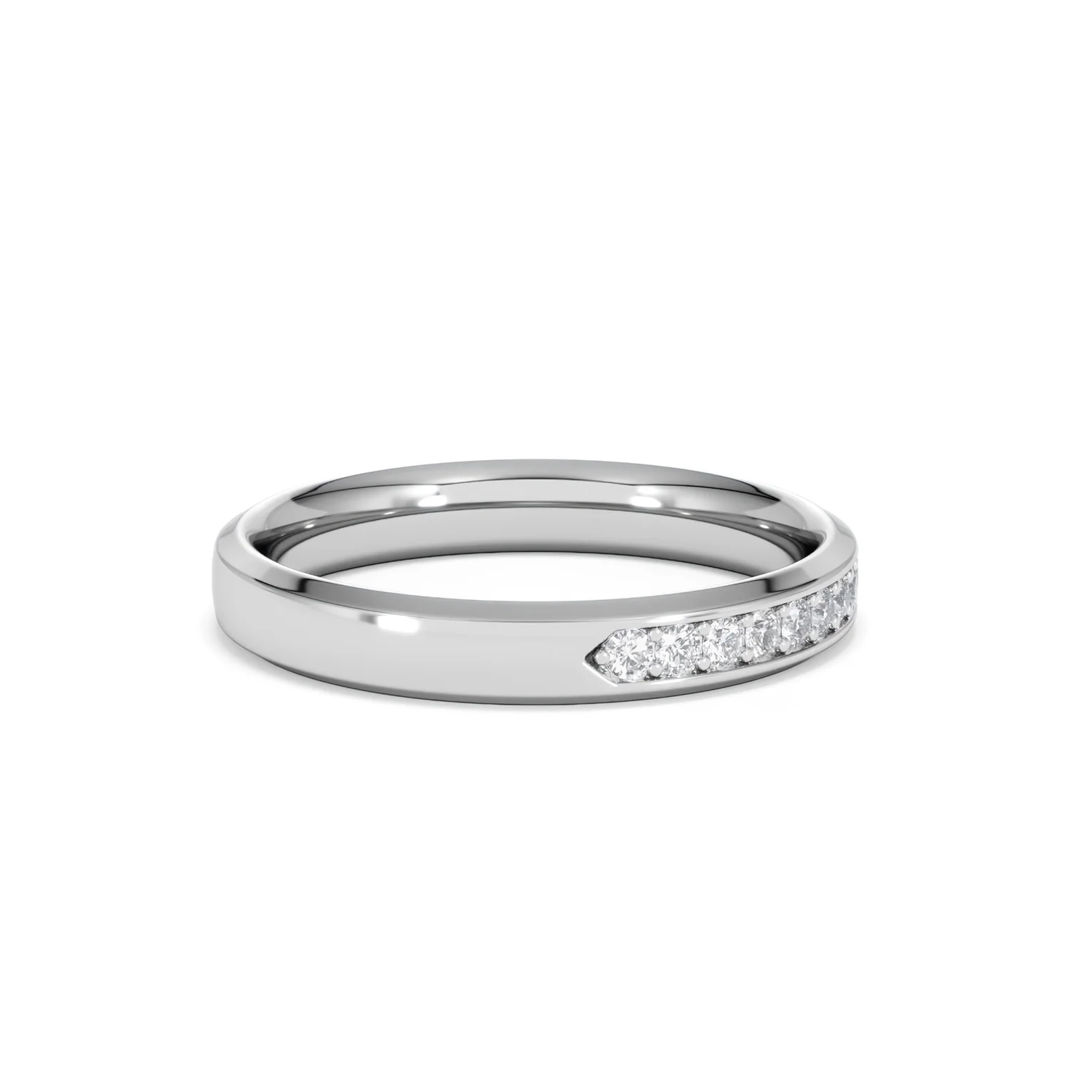 Lab Diamond Heritage Half Eternity Ring 0.30ct H/SI in 9K White Gold - Image 28