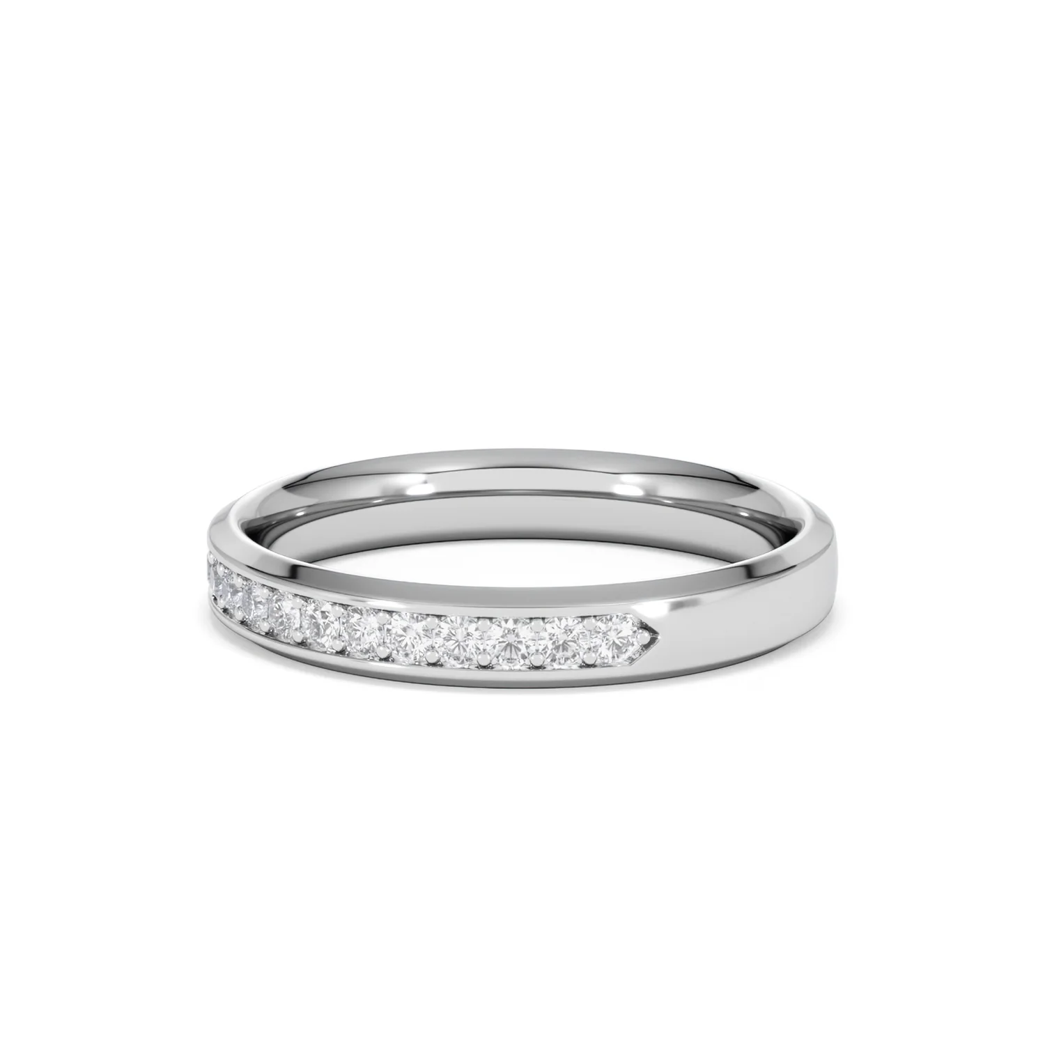 Lab Diamond Heritage Half Eternity Ring 0.30ct H/SI in 9K White Gold - Image 79
