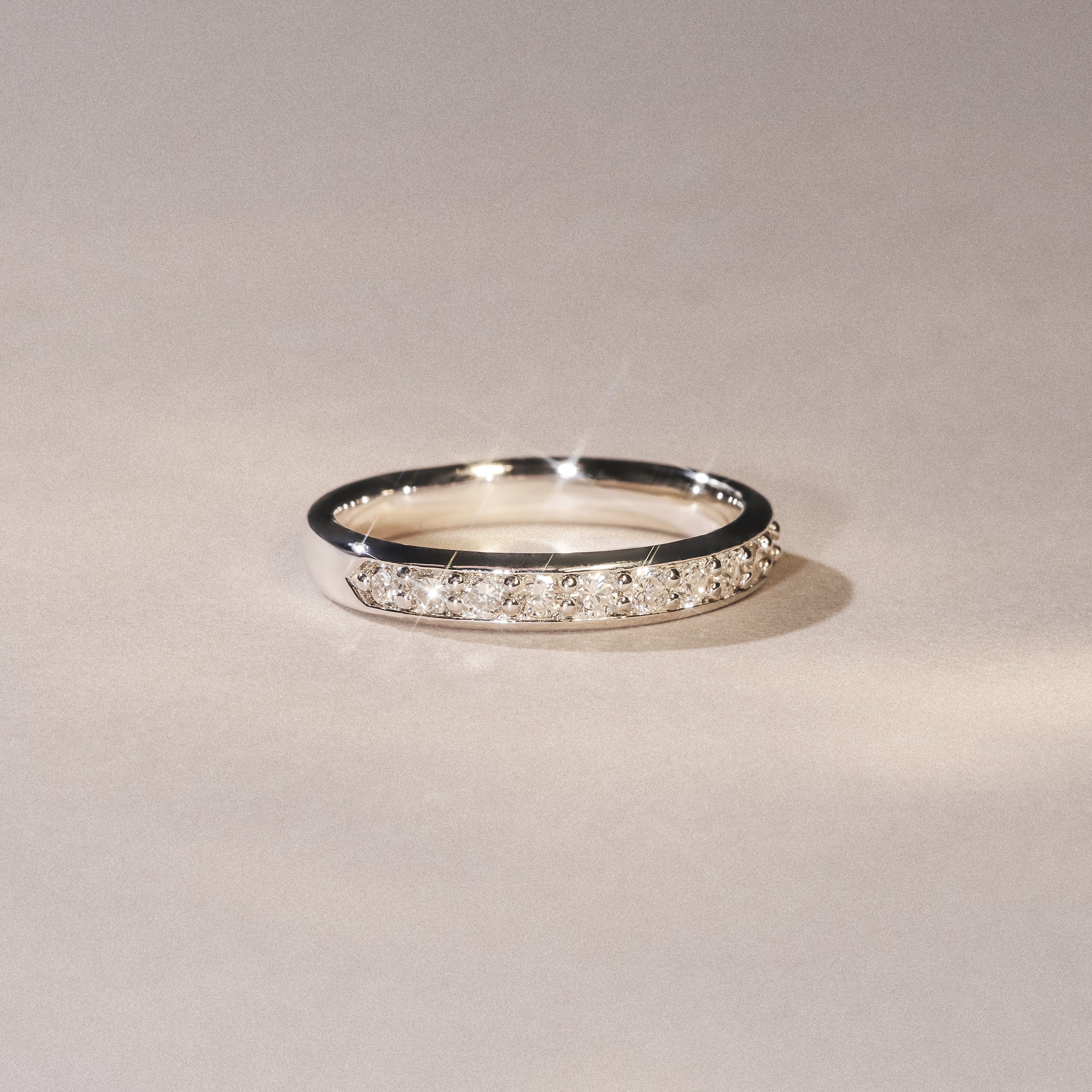 Lab Diamond Heritage Half Eternity Ring 0.30ct H/SI in 9K White Gold - Image 8