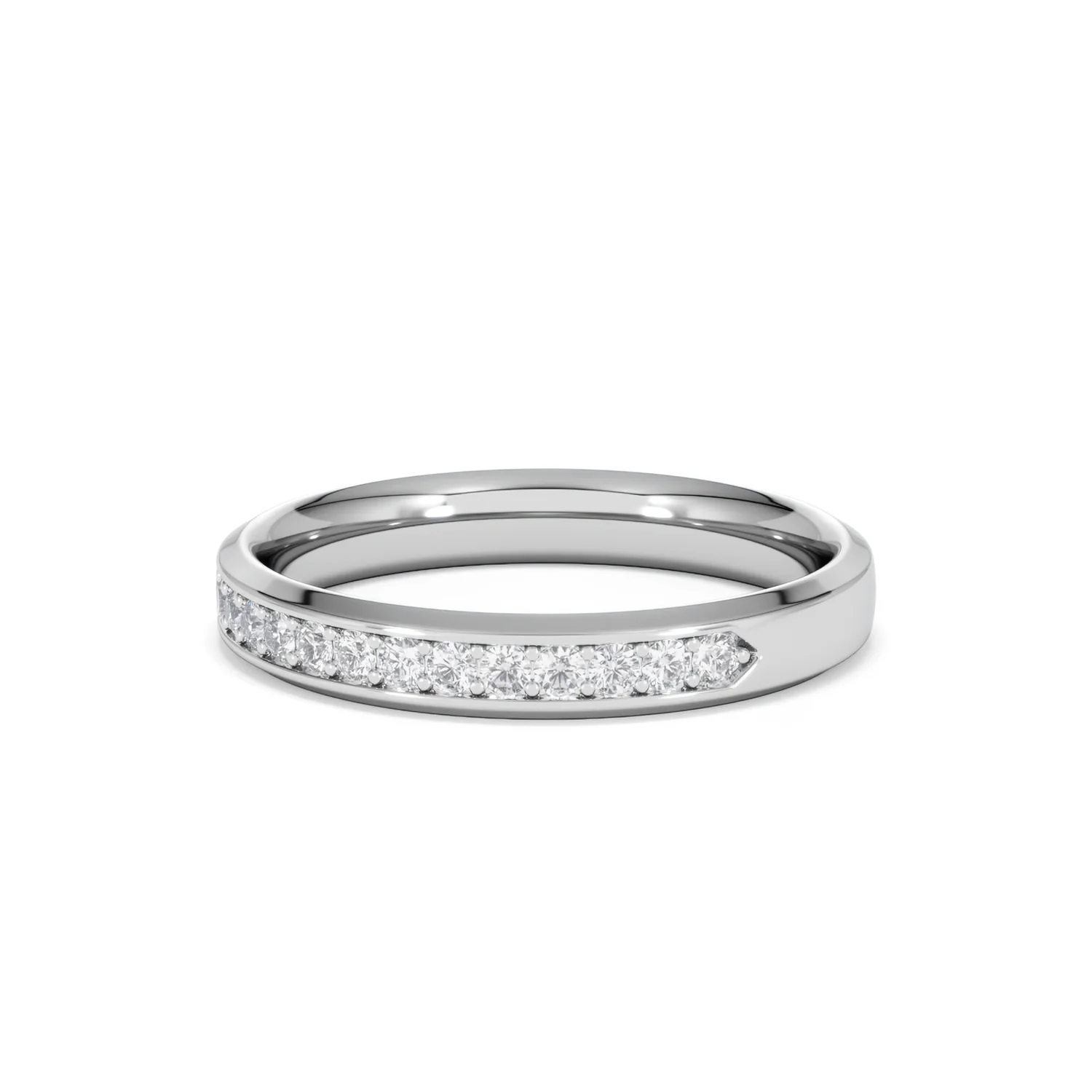 Lab Diamond Heritage Half Eternity Ring 0.30ct H/SI in 9K White Gold - Image 82