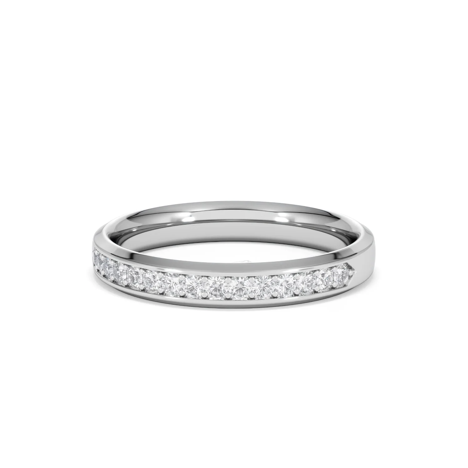 Lab Diamond Heritage Half Eternity Ring 0.30ct H/SI in 9K White Gold - Image 86