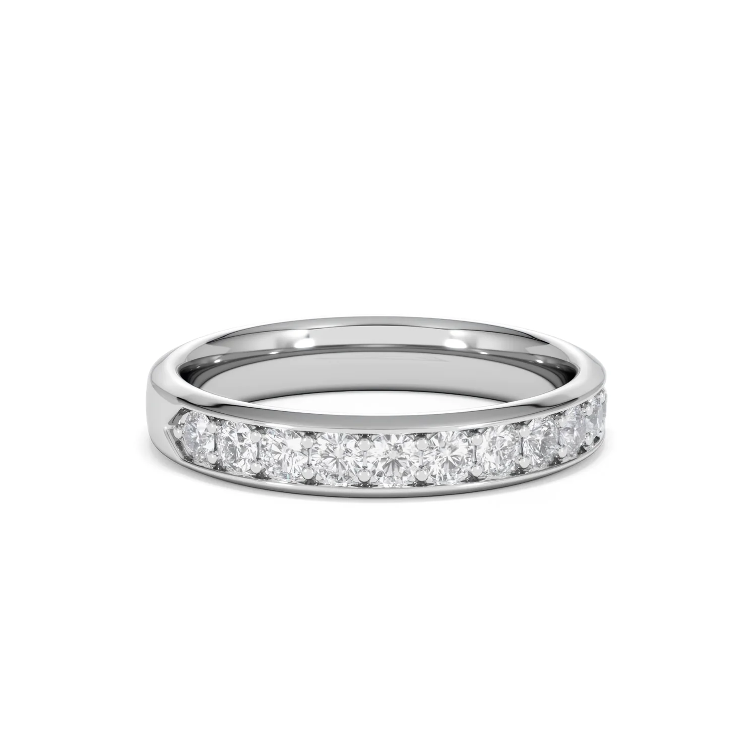Lab Diamond Heritage Half Eternity Ring 0.50ct H/SI in 9K White Gold - Image 15