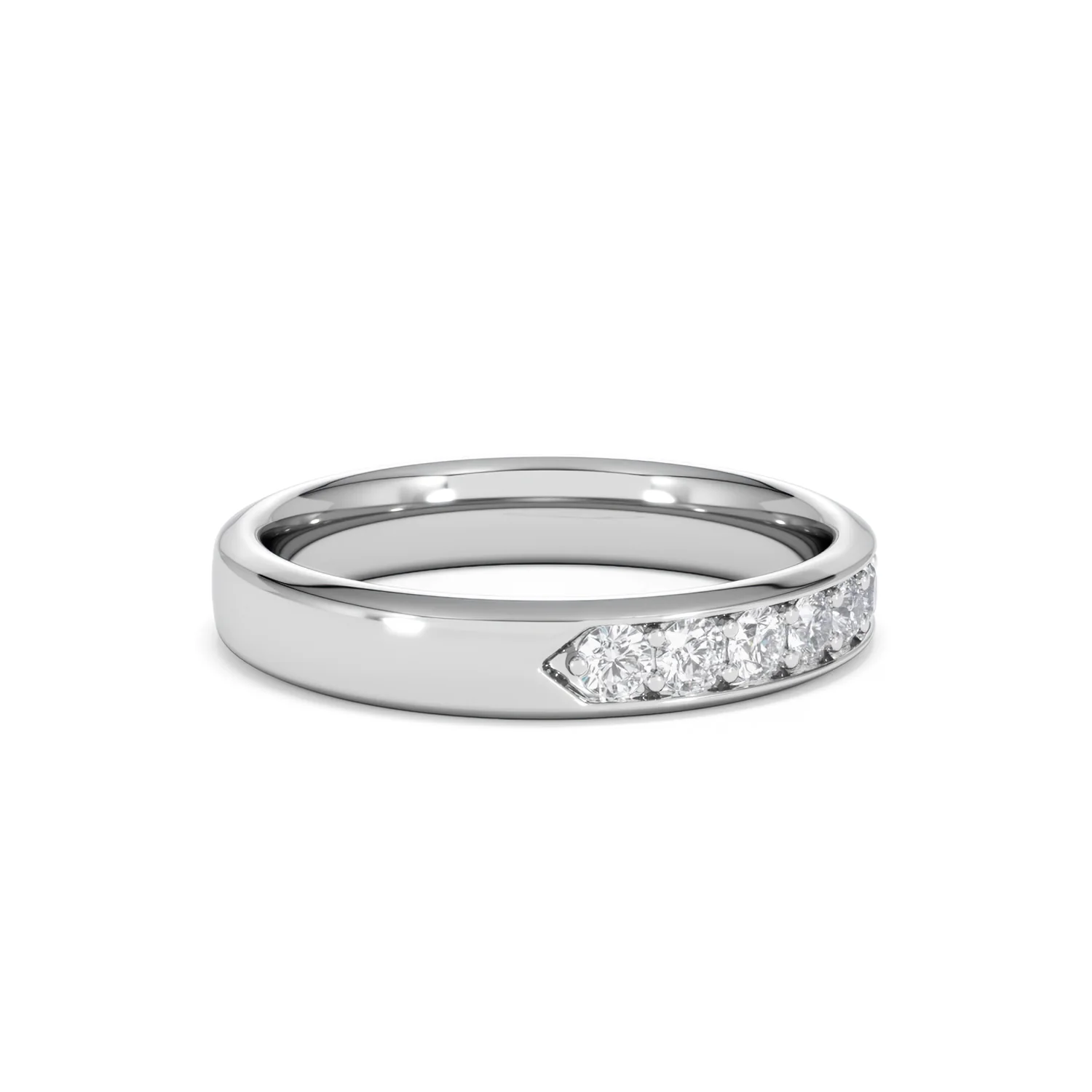 Lab Diamond Heritage Half Eternity Ring 0.50ct H/SI in 9K White Gold - Image 29