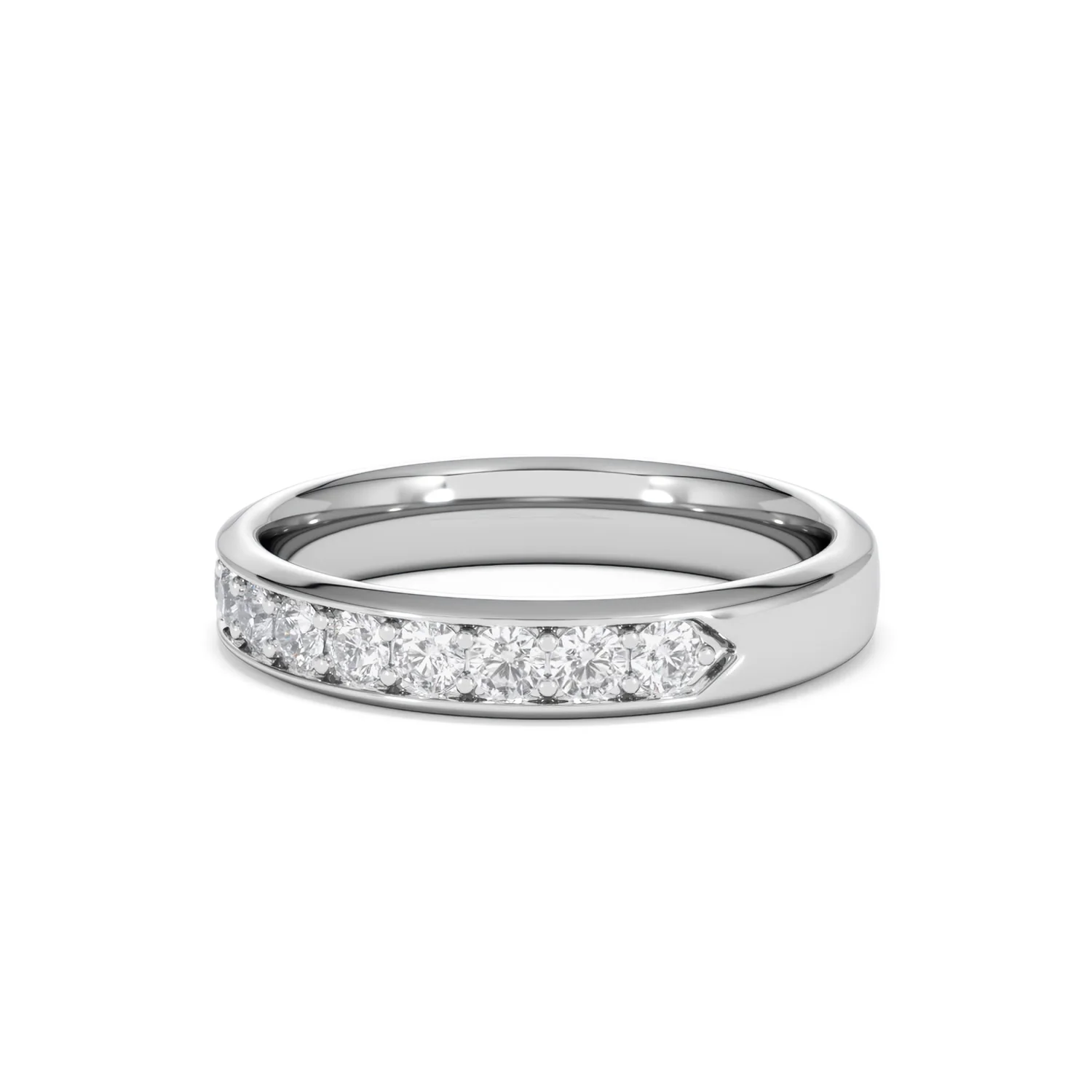 Lab Diamond Heritage Half Eternity Ring 0.50ct H/SI in 9K White Gold - Image 80