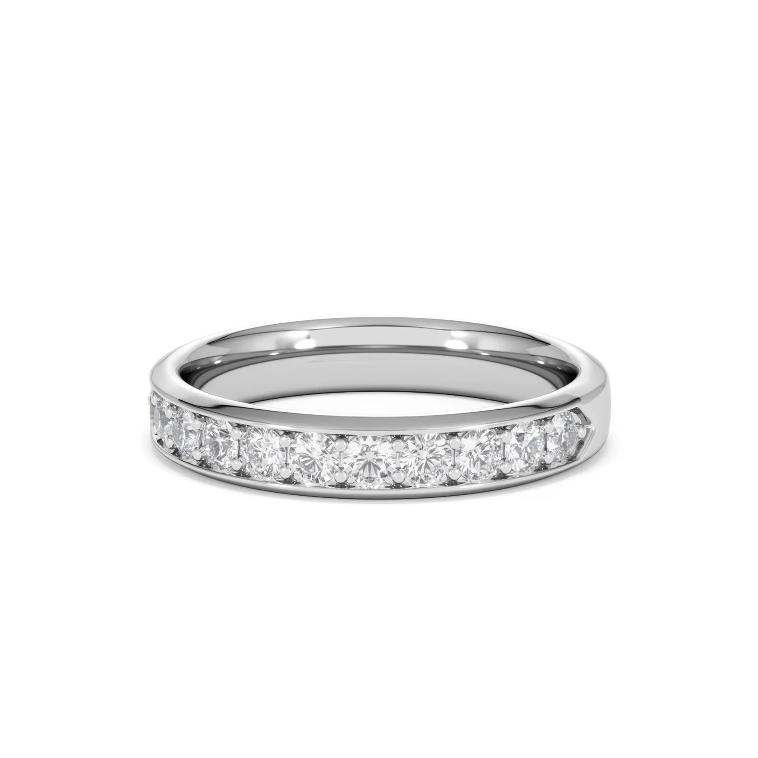 Lab Diamond Heritage Half Eternity Ring 0.50ct H/SI in 9K White Gold - Image 87