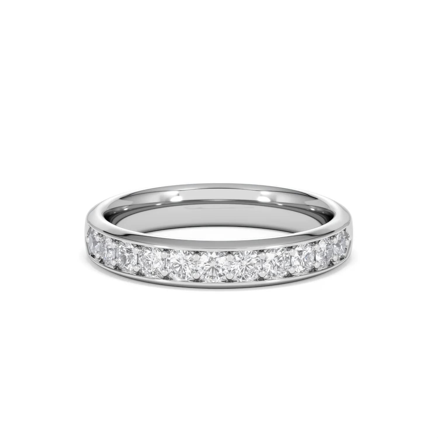 Lab Diamond Heritage Half Eternity Ring 0.50ct H/SI in 9K White Gold - Image 90