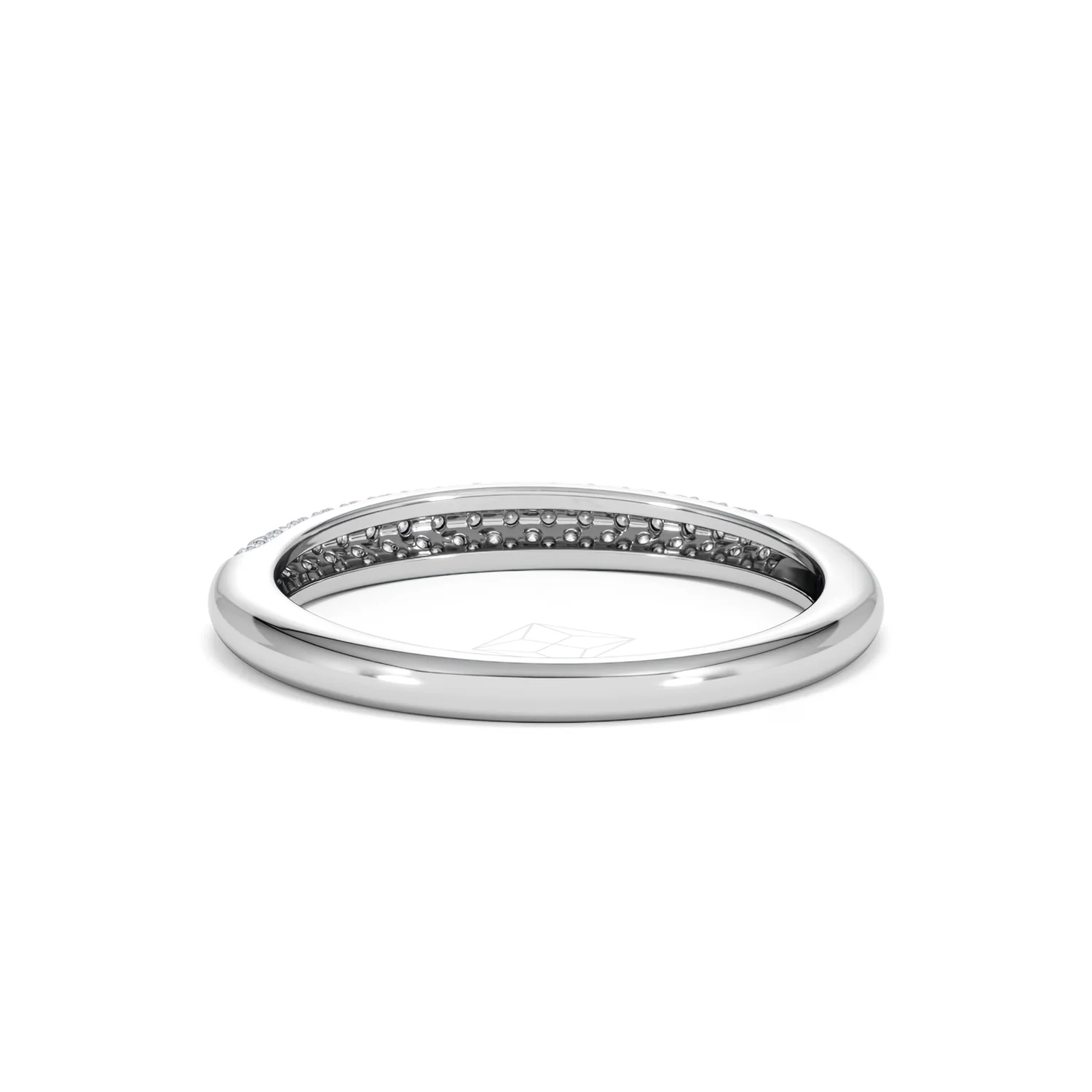 Lab Diamond Micro Pave Half Eternity Ring 0.30ct in 925 Silver - Image 53
