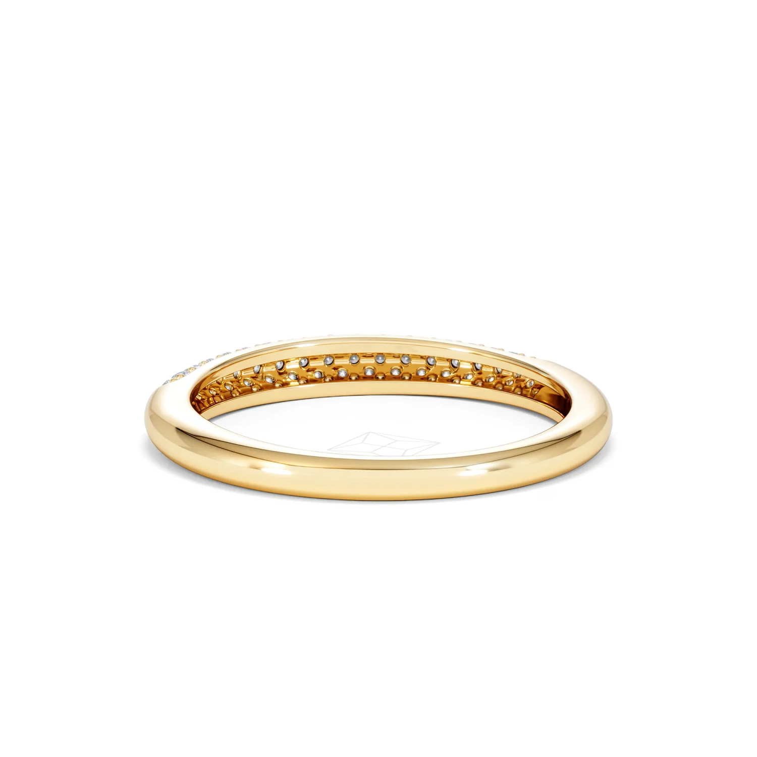 Lab Diamond Micro Pave Half Eternity Ring 0.30ct in 9k Gold - Image 53