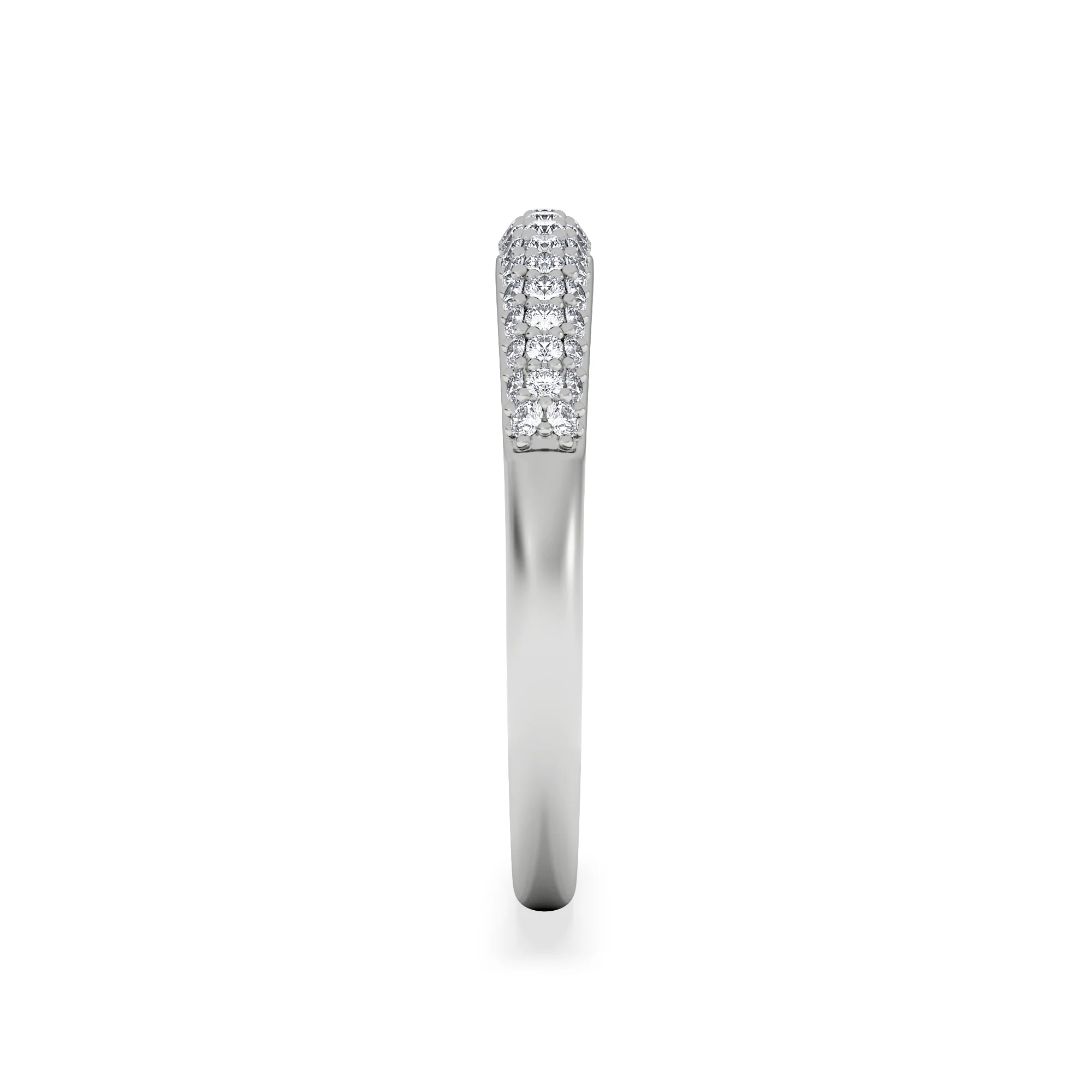 Lab Diamond Micro Pave Half Eternity Ring 0.30ct in 9k White Gold - Image 5