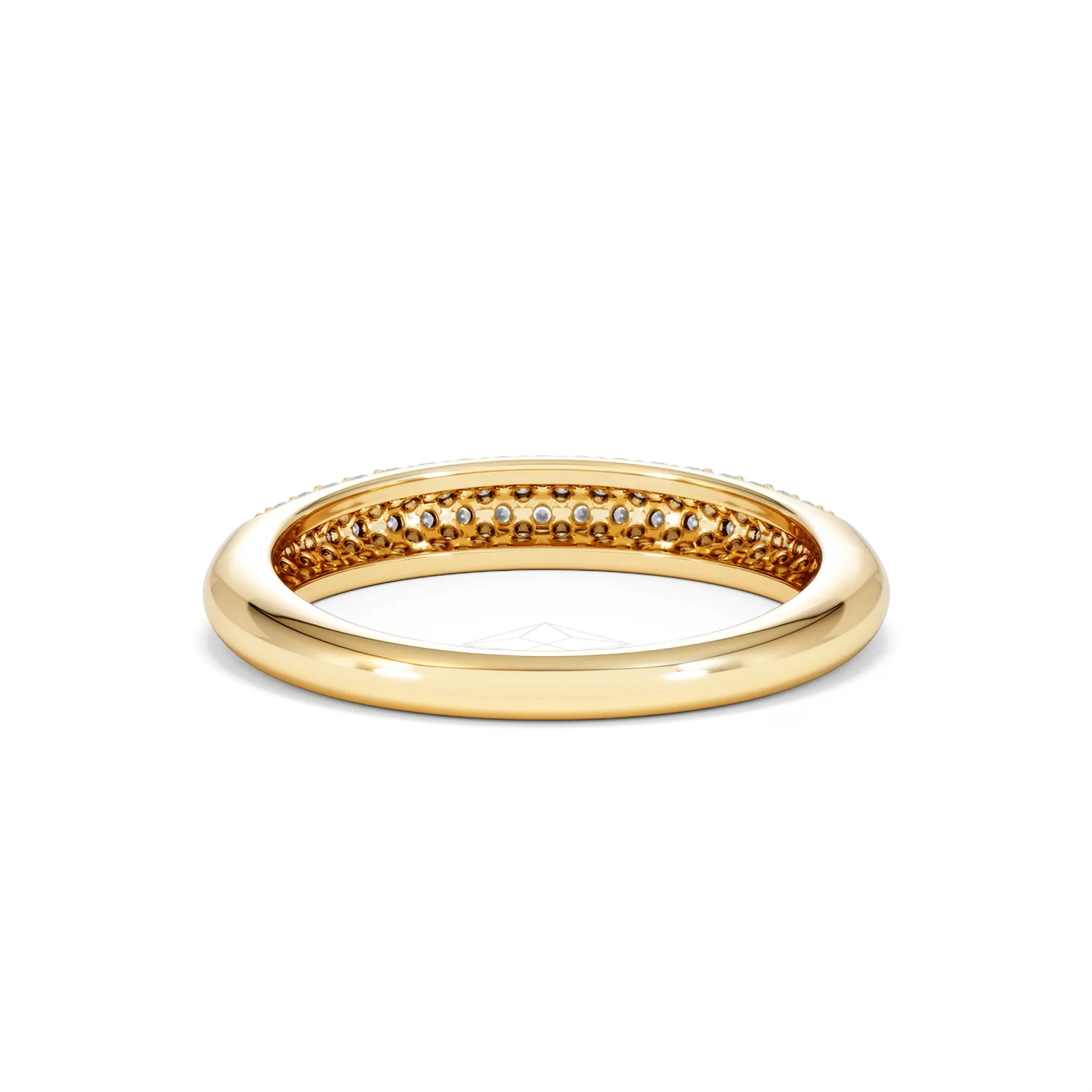 Lab Diamond Micro Pave Half Eternity Ring 0.50ct in 18k Gold Vermeil - Image 51