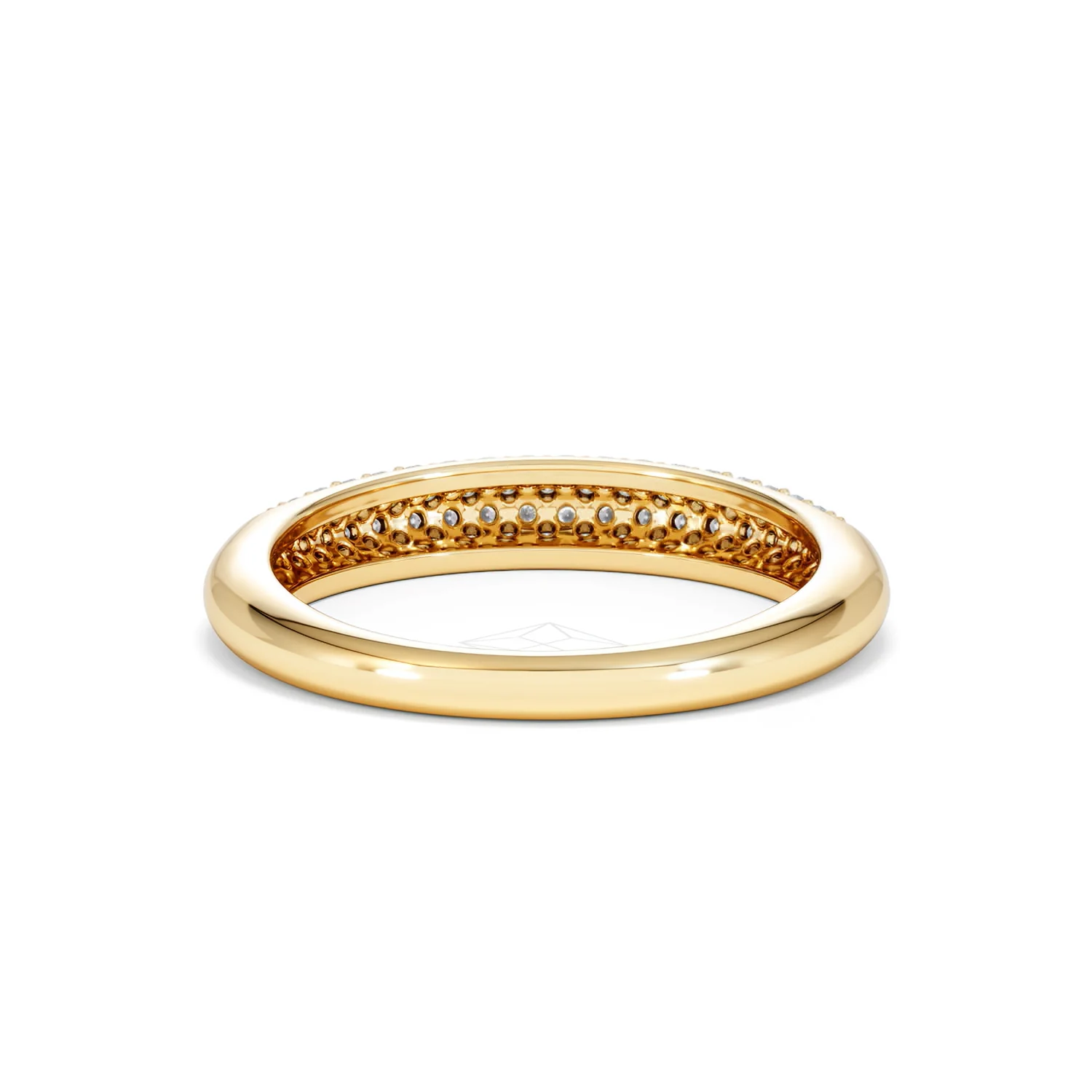 Lab Diamond Micro Pave Half Eternity Ring 0.50ct in 9k Gold - Image 50