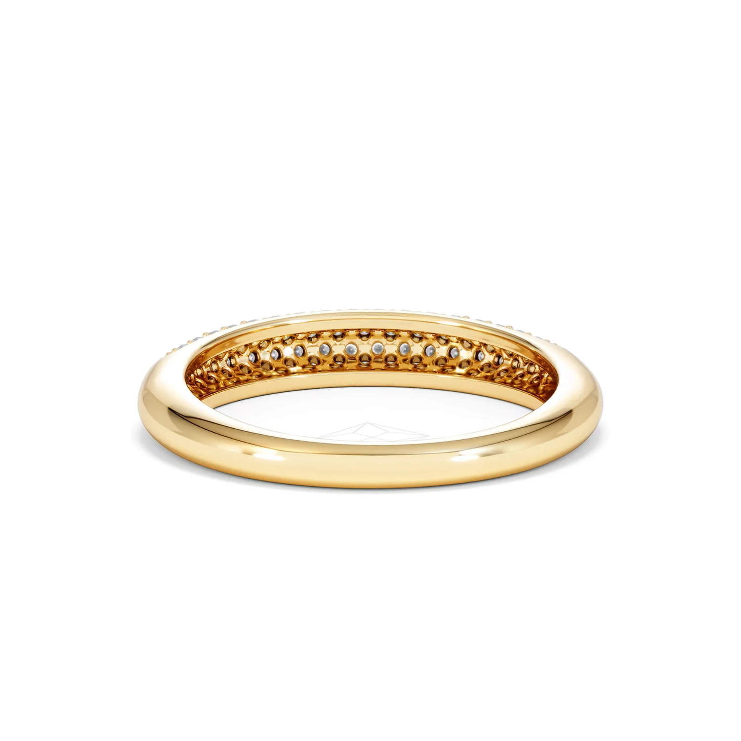 Lab Diamond Micro Pave Half Eternity Ring 0.50ct in 9k Gold - Image 52