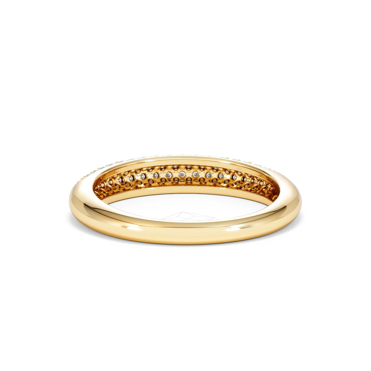 Lab Diamond Micro Pave Half Eternity Ring 0.50ct in 9k Gold - Image 53