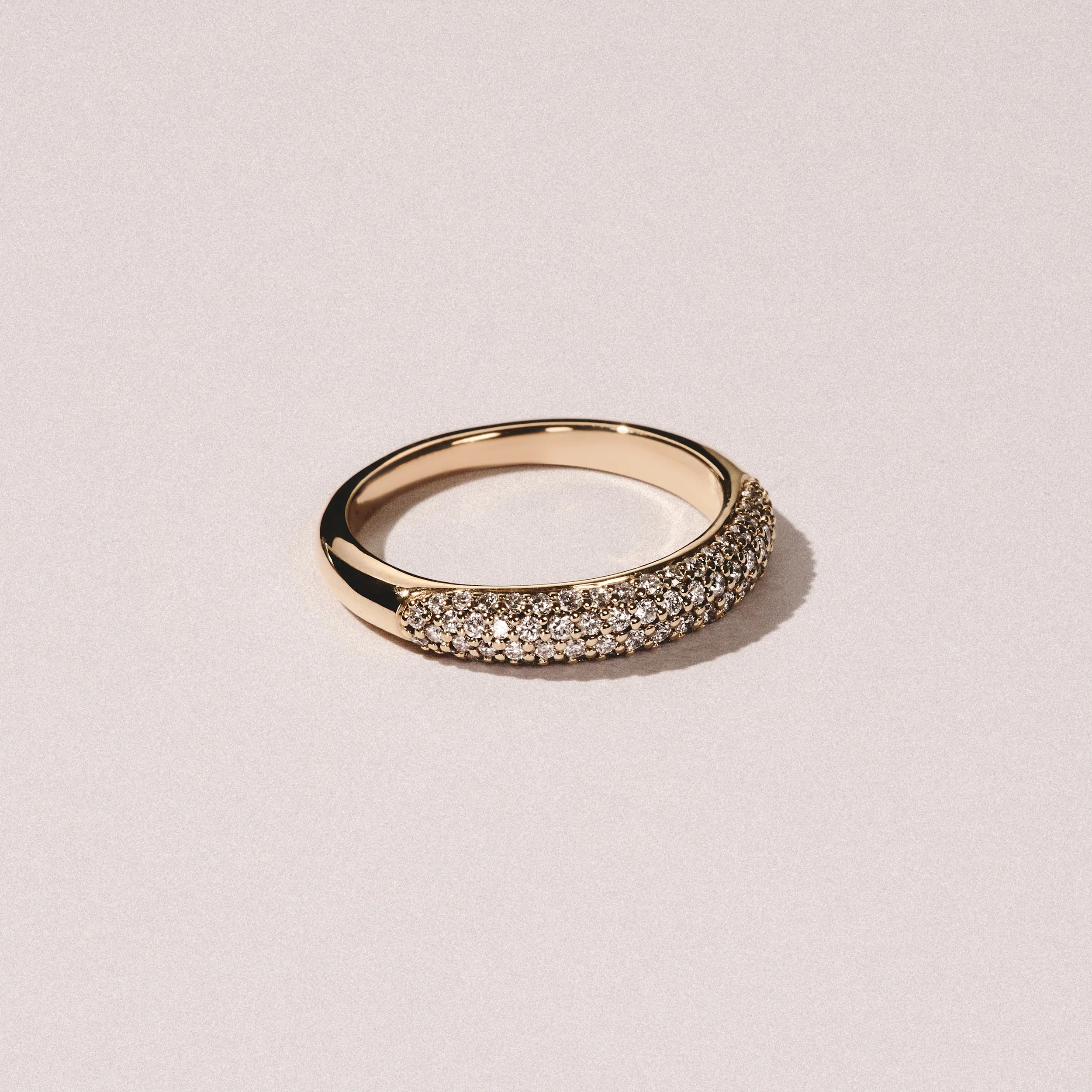 Lab Diamond Micro Pave Half Eternity Ring 0.50ct in 9k Gold - Image 6