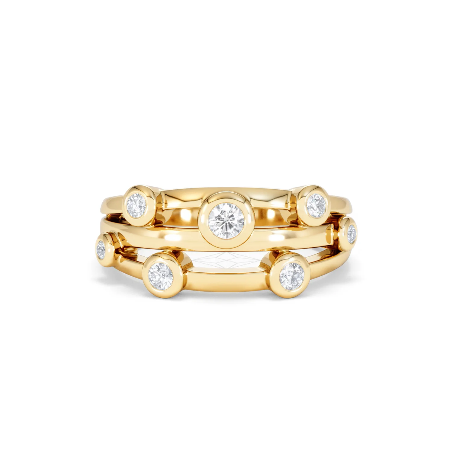 Lab Diamond Rain Drop Ring 0.25ct in 18K Gold Vermeil - Image 10