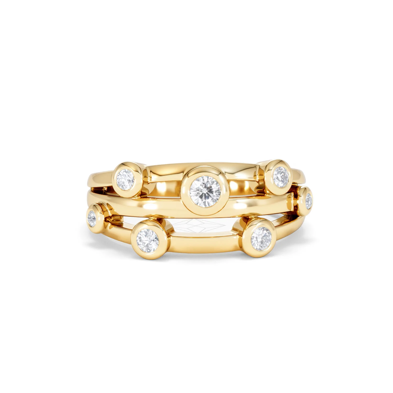 Lab Diamond Rain Drop Ring 0.25ct in 18K Gold Vermeil - Image 11