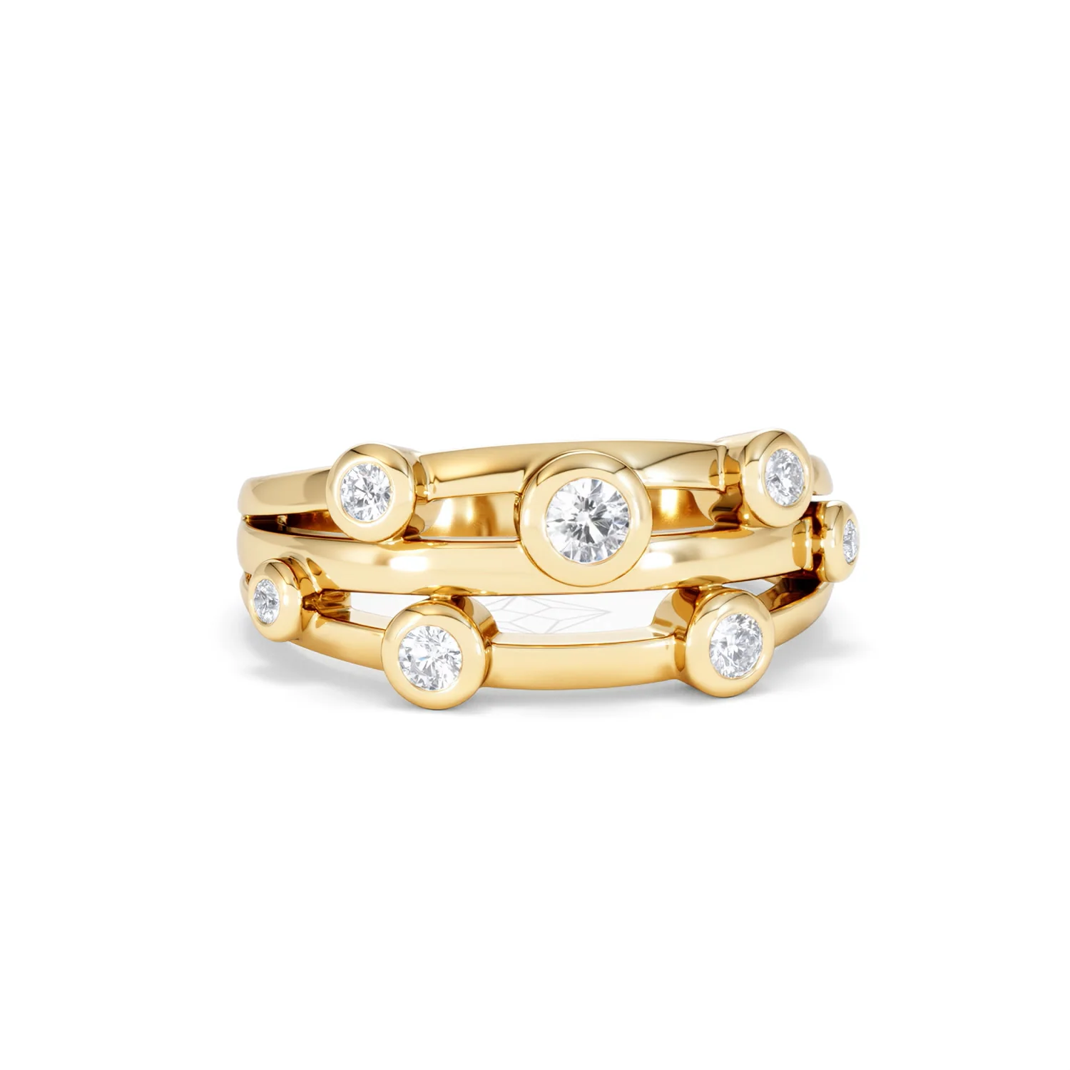 Lab Diamond Rain Drop Ring 0.25ct in 18K Gold Vermeil - Image 12
