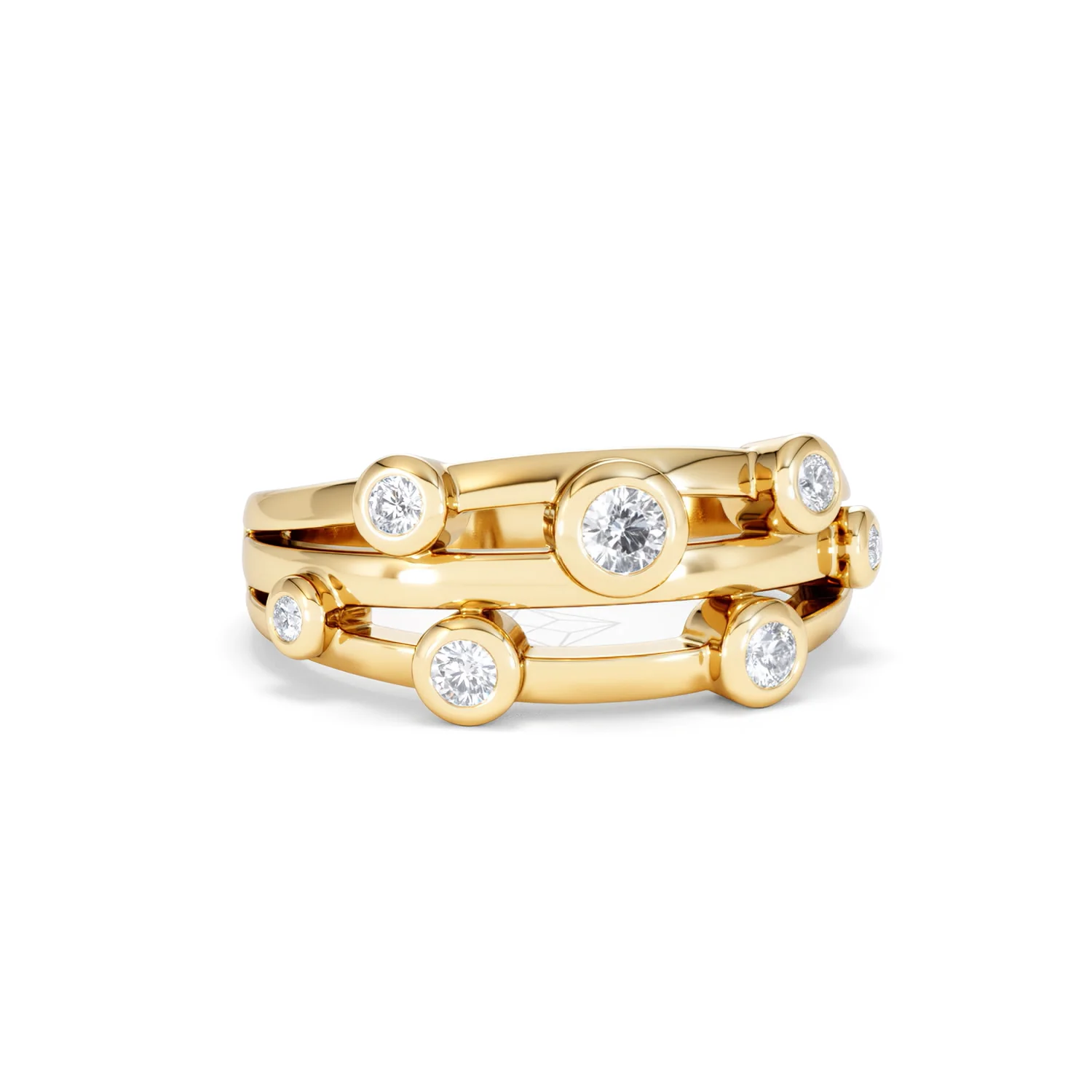 Lab Diamond Rain Drop Ring 0.25ct in 18K Gold Vermeil - Image 13