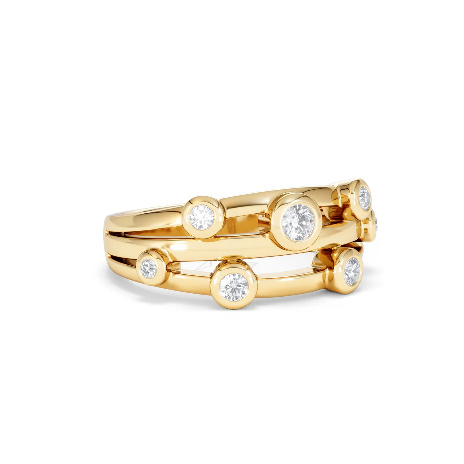 Lab Diamond Rain Drop Ring 0.25ct in 18K Gold Vermeil - Image 16