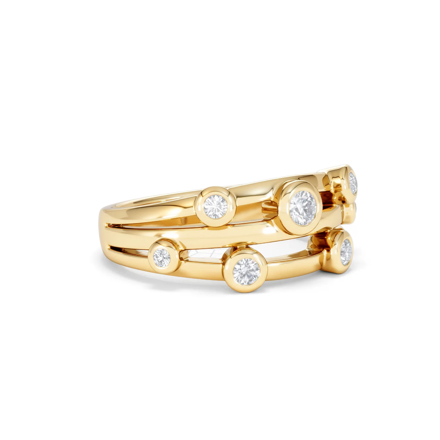 Lab Diamond Rain Drop Ring 0.25ct in 18K Gold Vermeil - Image 18