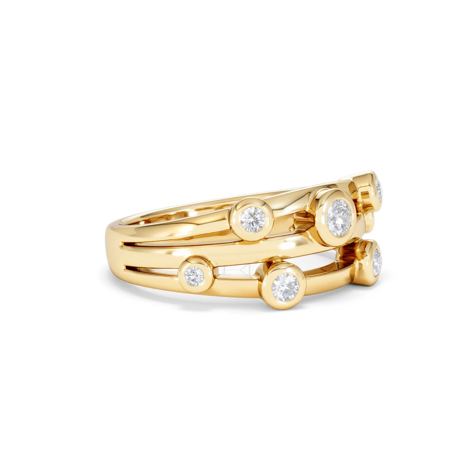 Lab Diamond Rain Drop Ring 0.25ct in 18K Gold Vermeil - Image 20