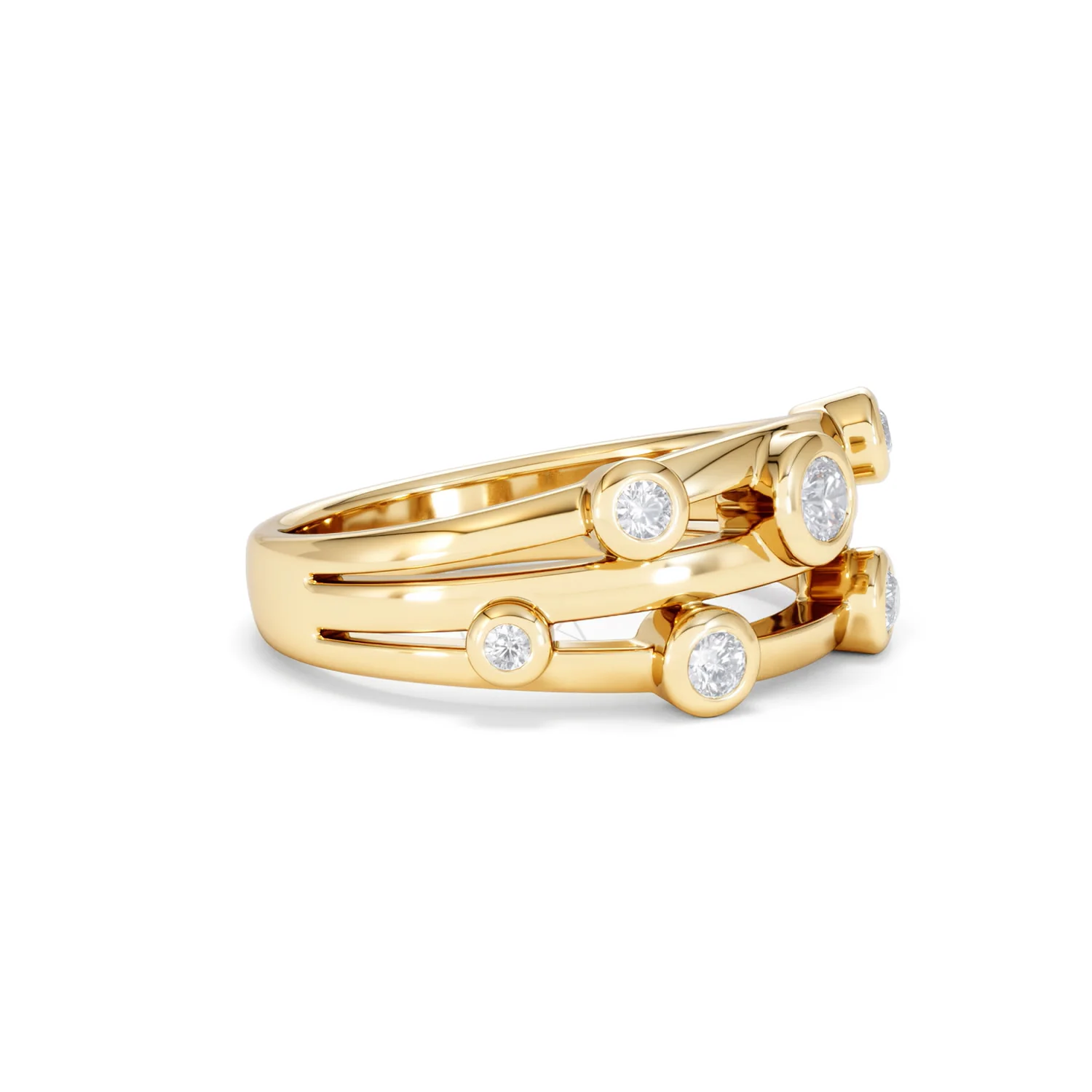 Lab Diamond Rain Drop Ring 0.25ct in 18K Gold Vermeil - Image 22